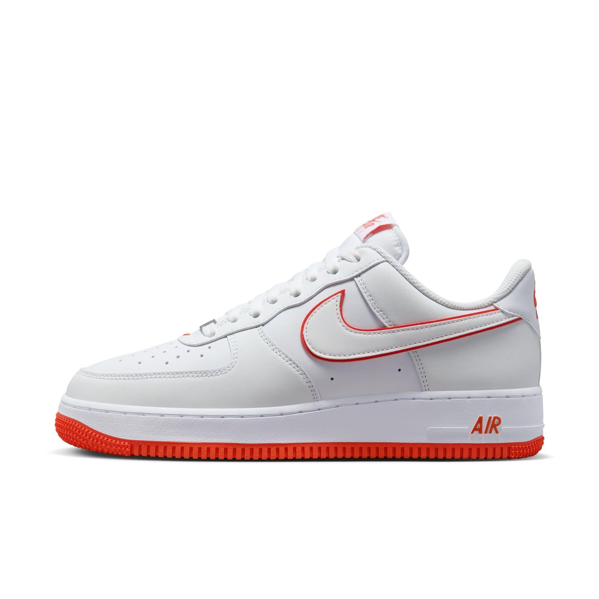 Womens white and on sale red air force 1