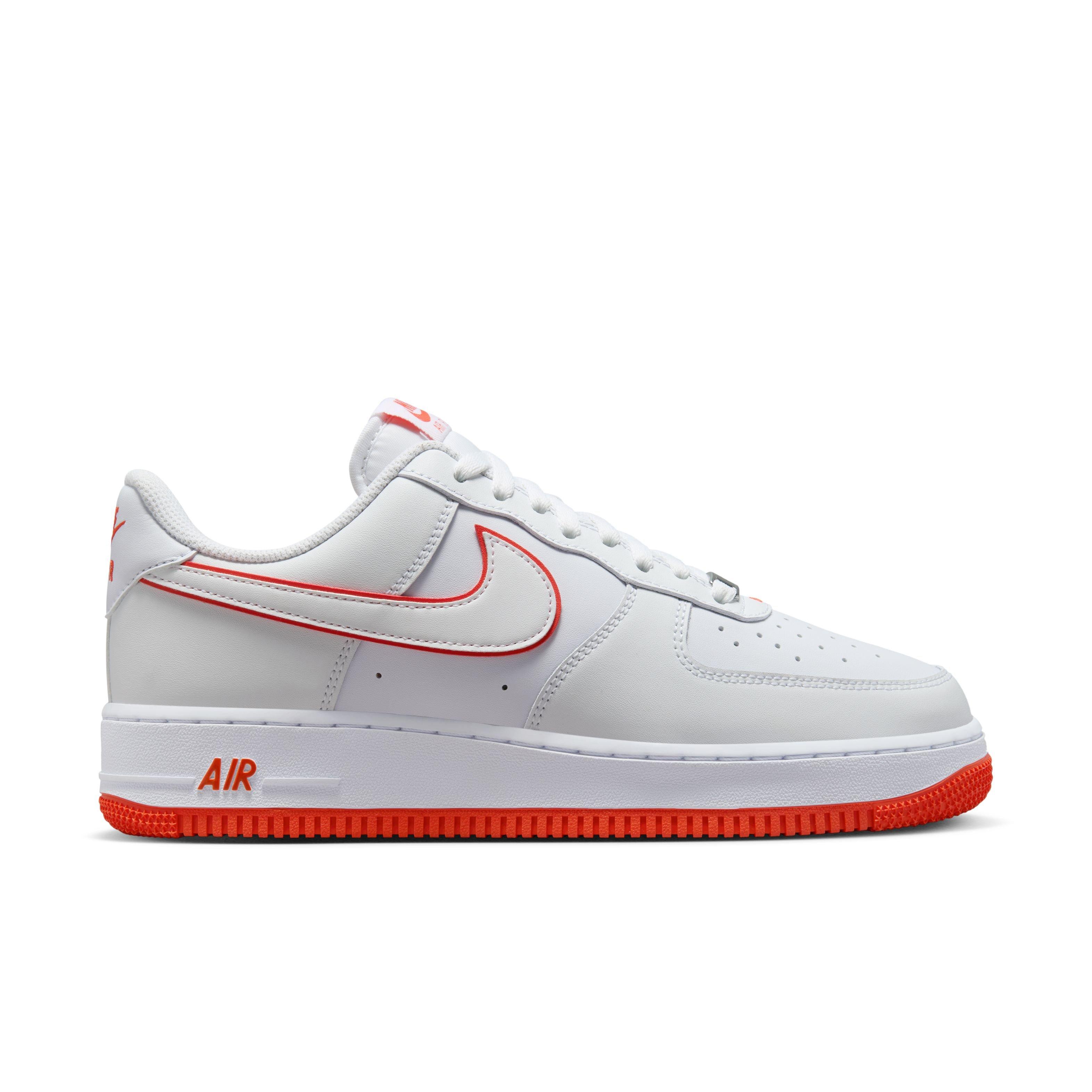 Nike Air Force 1 Black/University Red Grade School Boys' Shoe - Hibbett