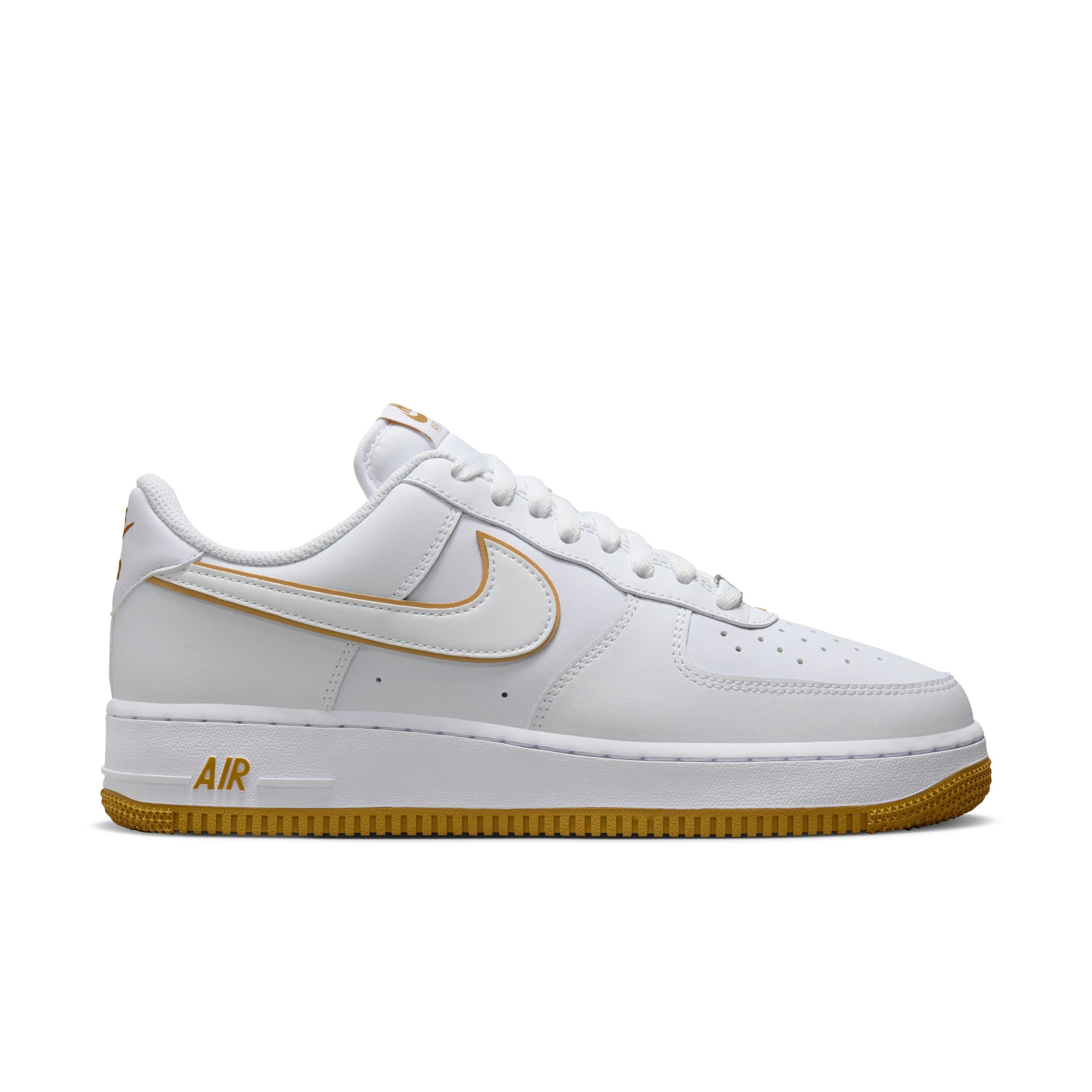 White and brown air force 1