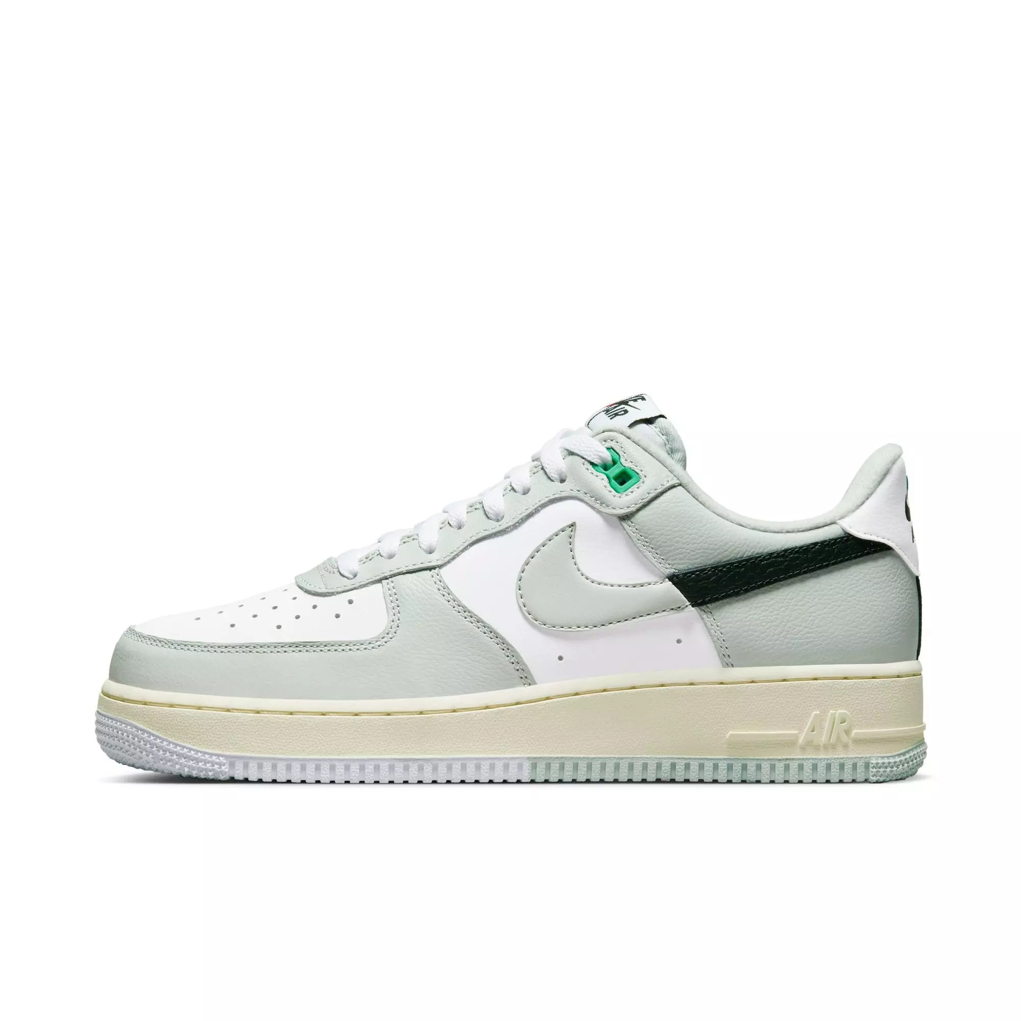 Nike Air Force 1 '07 LV8 Split "Light Silver" Men's Shoe - LIGHT SILVER/BLACK/WHITE
