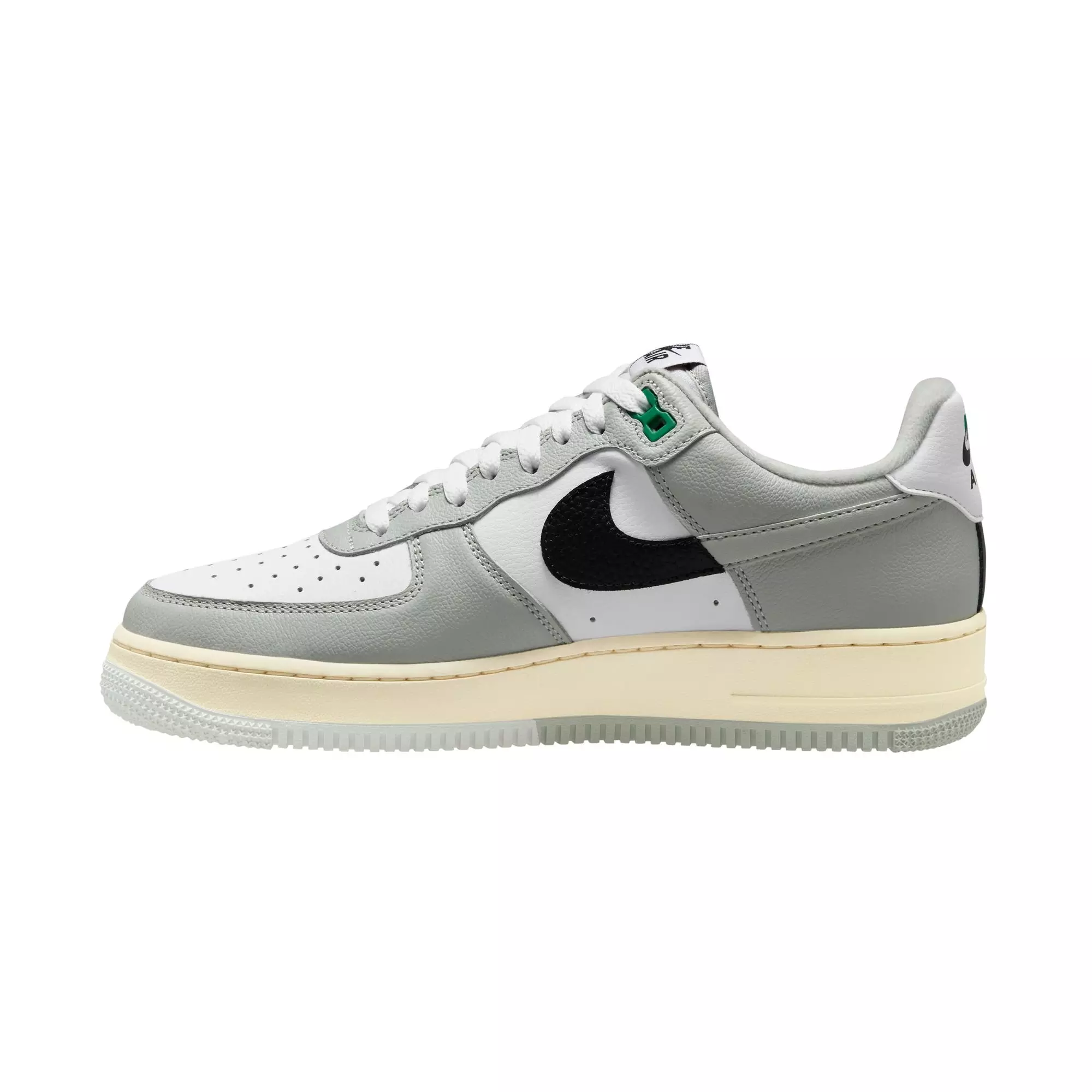 Nike Air Force 1 '07 LV8 Split "Light Silver" Men's Shoe - LIGHT SILVER/BLACK/WHITE