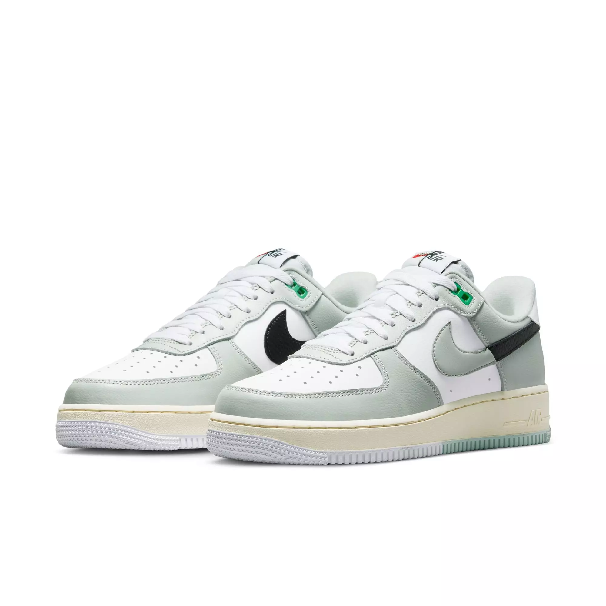 Nike Air Force 1 '07 LV8 Split "Light Silver" Men's Shoe - LIGHT SILVER/BLACK/WHITE
