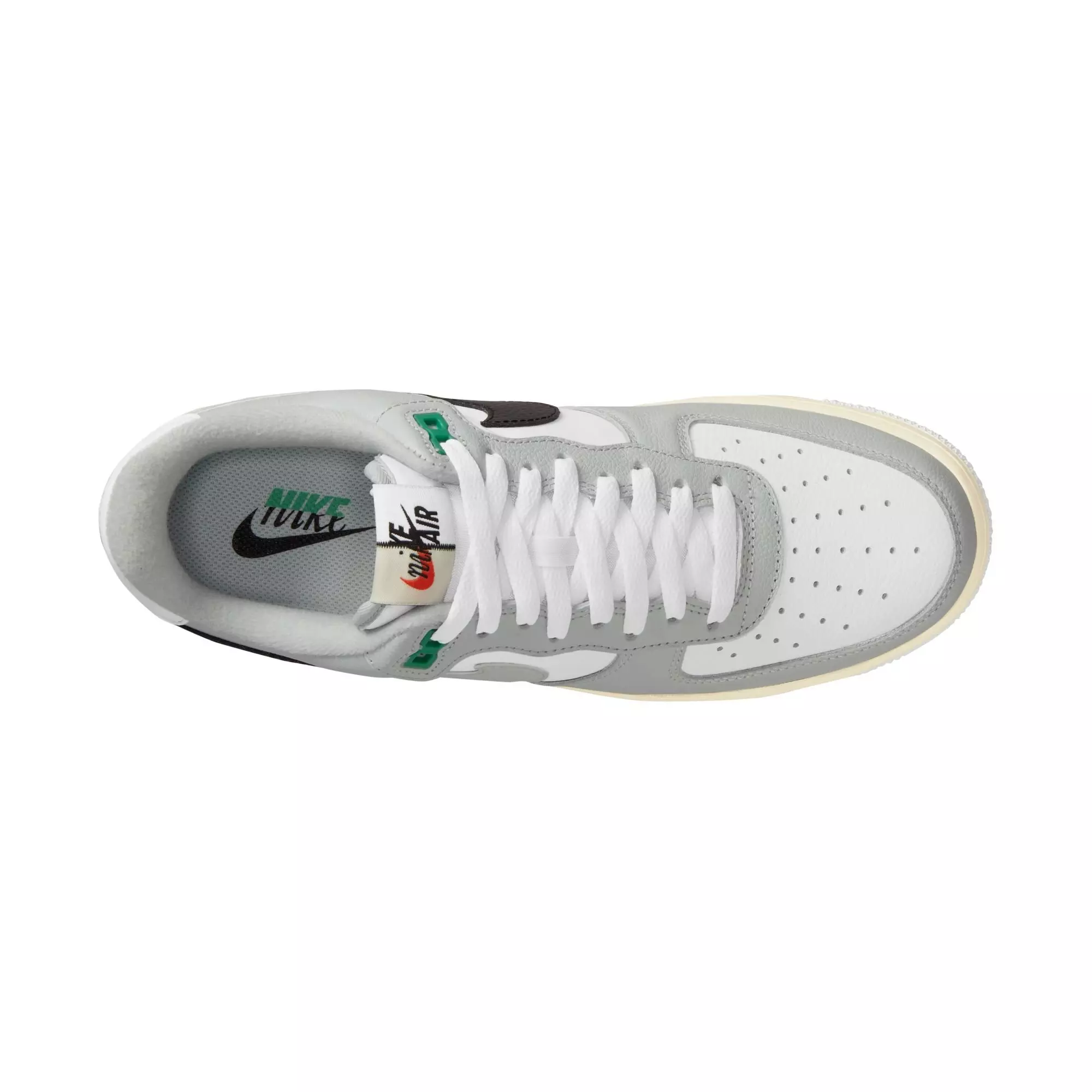 Nike Air Force 1 '07 LV8 Split "Light Silver" Men's Shoe - LIGHT SILVER/BLACK/WHITE