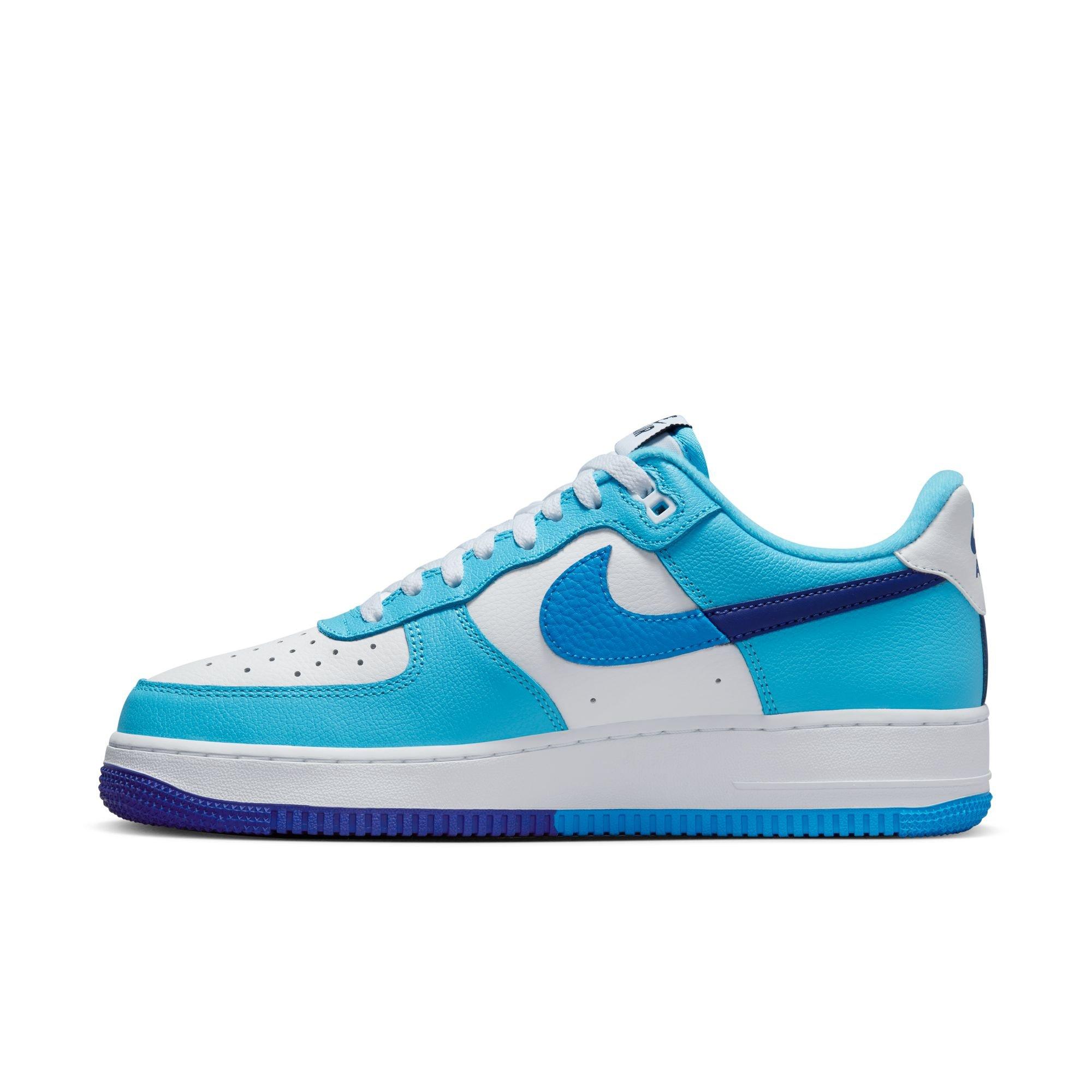 Nike Air Force 1 '07 LV8 White/University Blue/Safety Orange Men's Shoe -  Hibbett