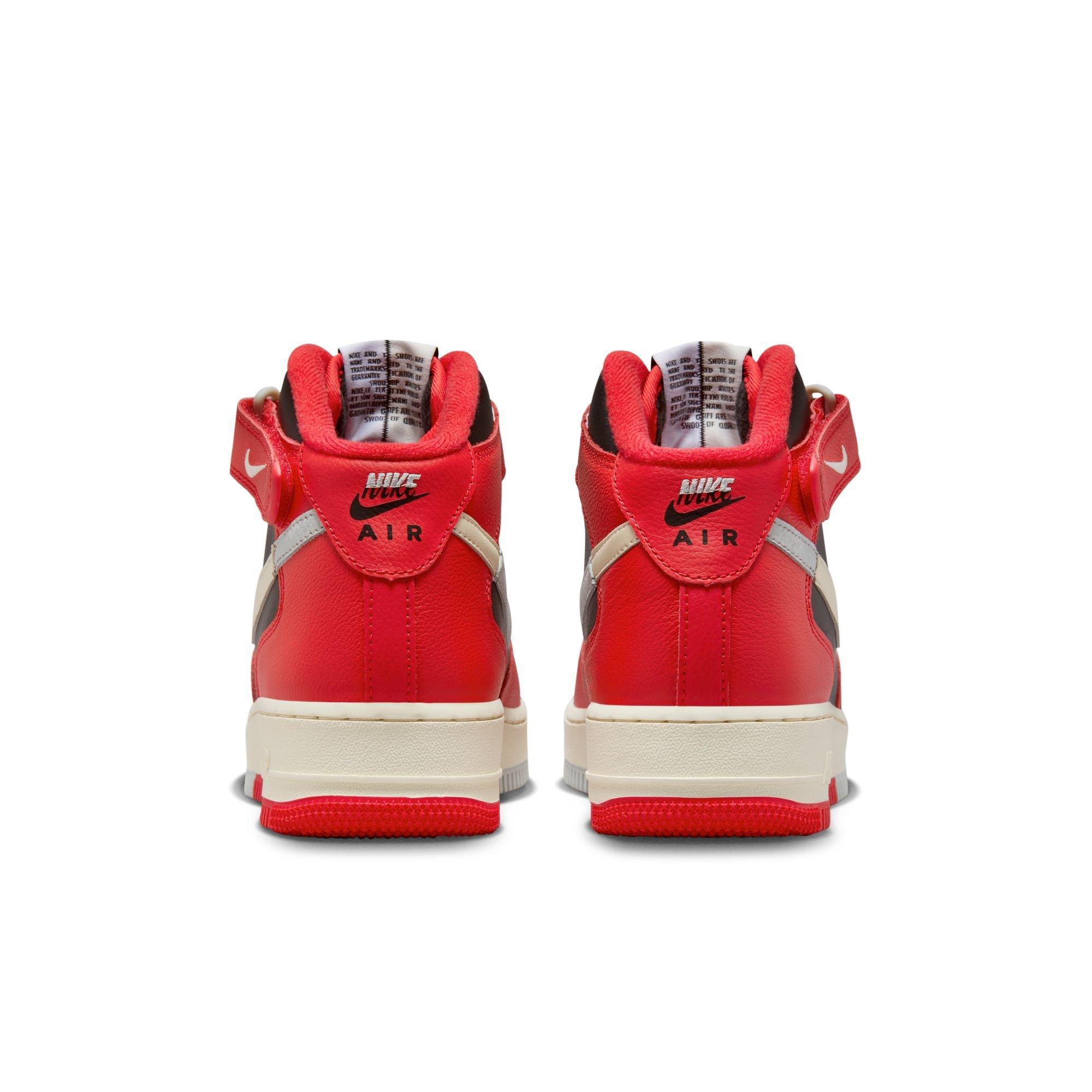 Nike Air Force 1 Mid '07 LV8 Split "Bred" Men's Shoe - RED/BLACK Thumbnail View 9