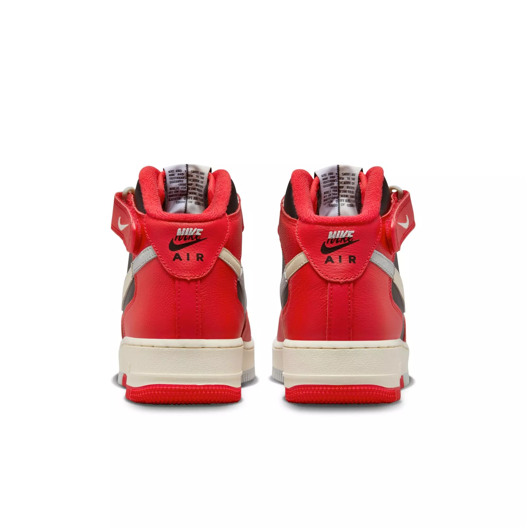 Nike Air Force 1 Mid '07 LV8 Split "Bred" Men's Shoe - RED/BLACK