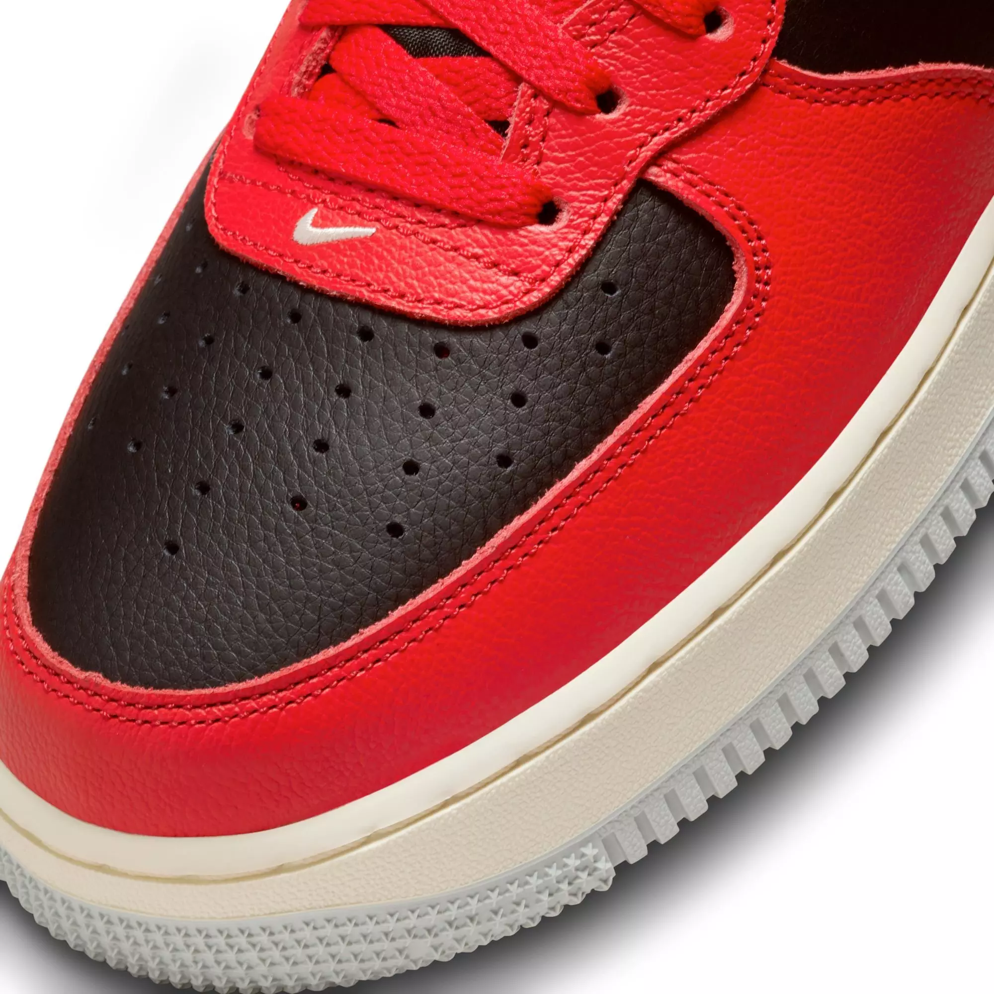 Nike Air Force 1 Mid '07 LV8 Split "Bred" Men's Shoe - RED/BLACK