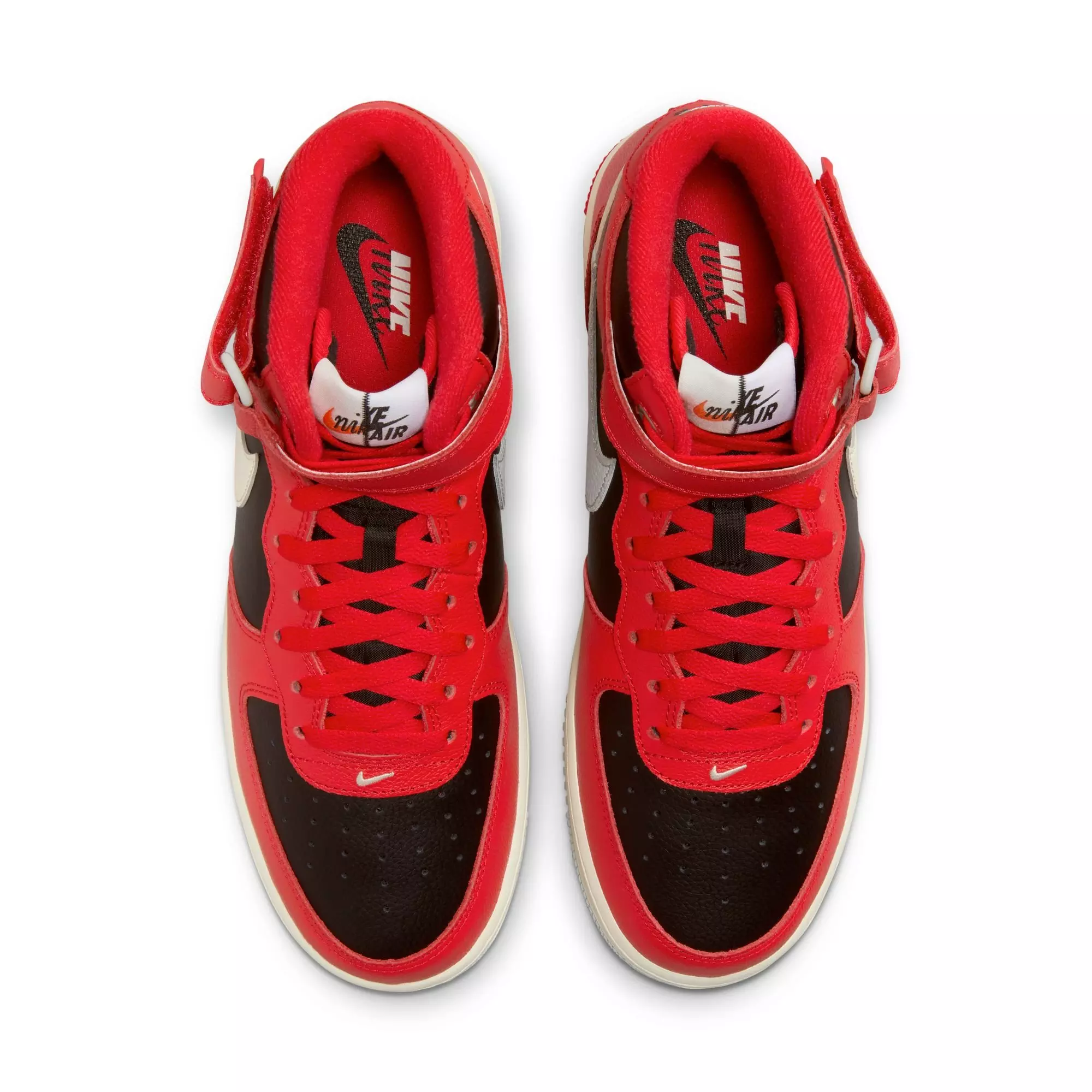 Nike Air Force 1 Mid '07 LV8 Split "Bred" Men's Shoe - RED/BLACK