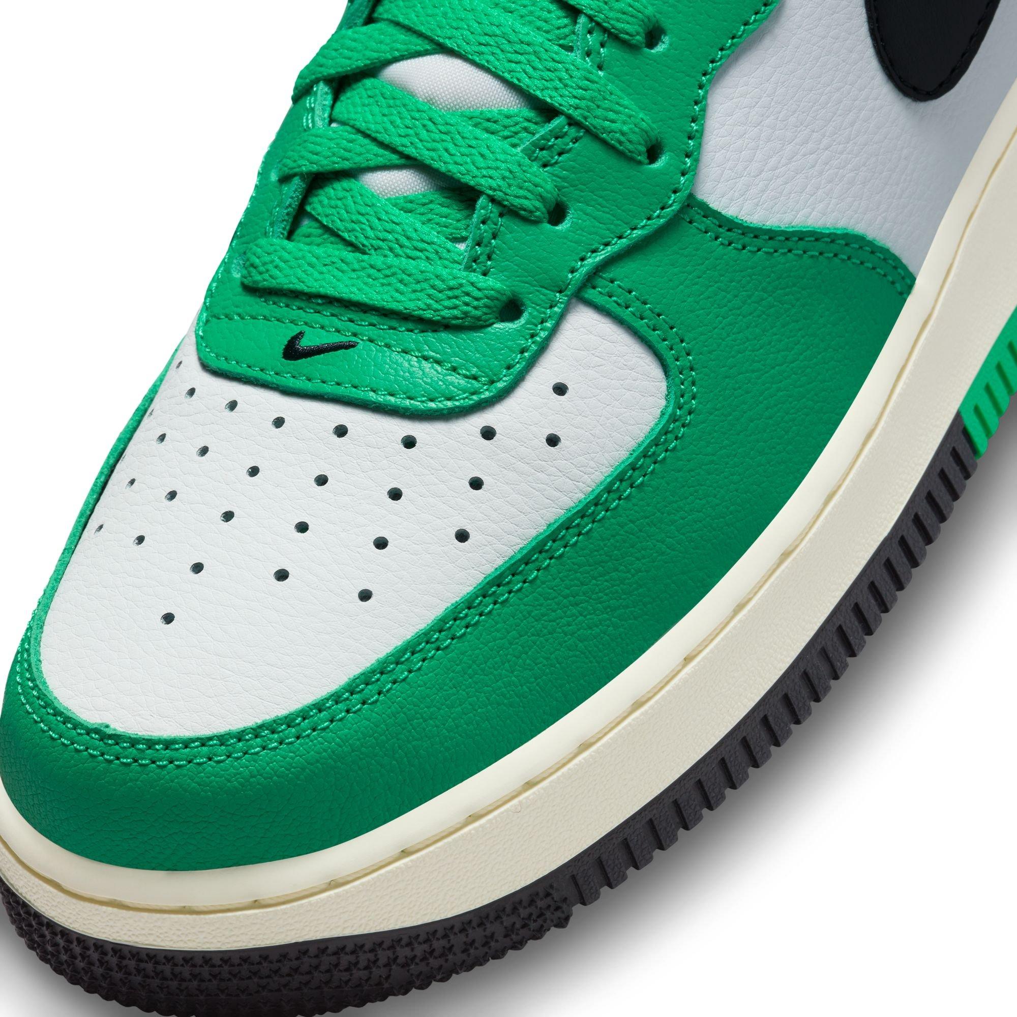 Nike Air Force 1 Mid '07 LV8 Summit White/Black/Stadium Green Men's Shoes, White/Green, Size: 9