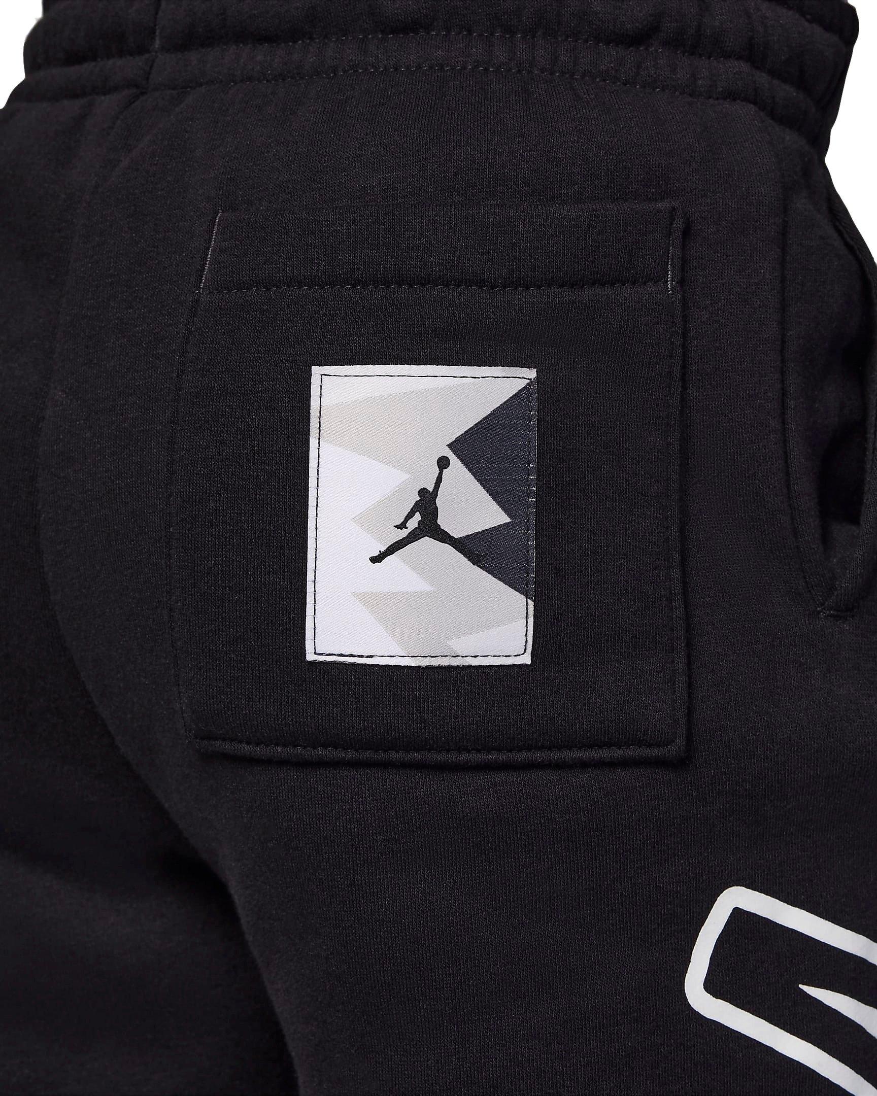 Jordan MJ Flight MVP Fleece Big Boys' Black Pants