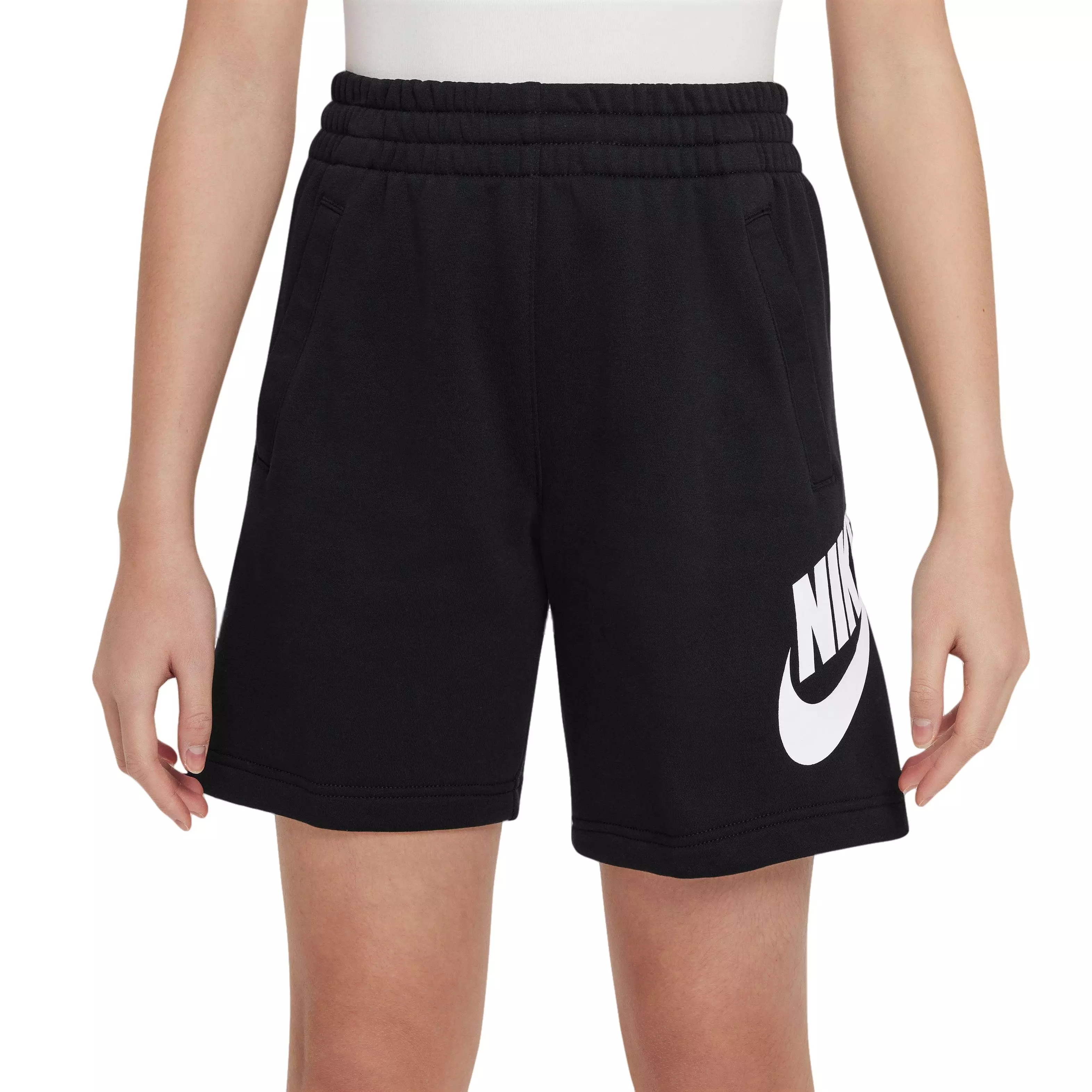 Nike Women's Sportswear Club Fleece Black Shorts-Plus Size - Hibbett