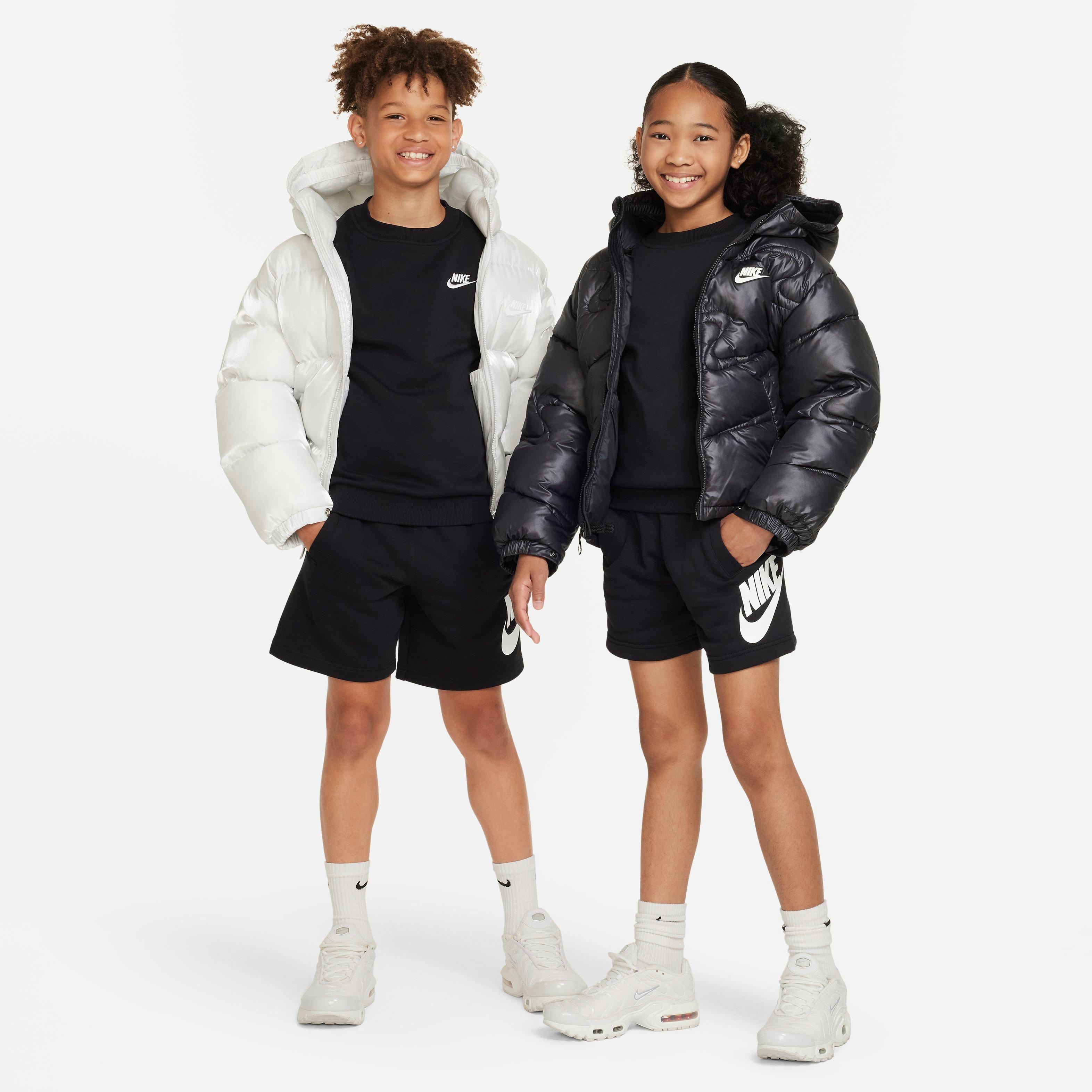 Nike Sportswear Club Fleece Big Boys' Black French Terry Shorts