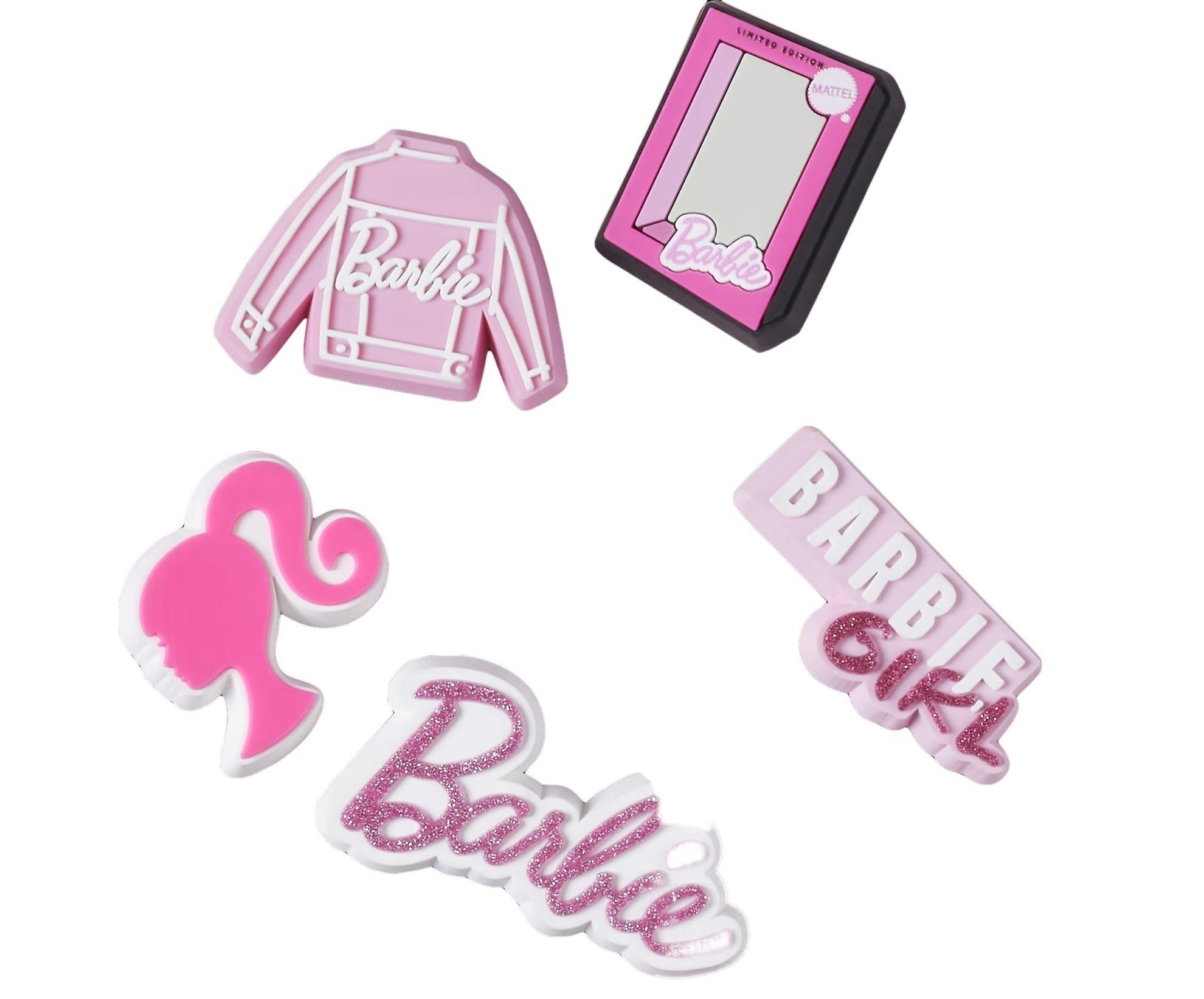 Barbie Kiss, Lips Shoe Crocs Charm Accessories Barbie Croc Charms - Girl Croc Charms - Cute Girly Croc Charms