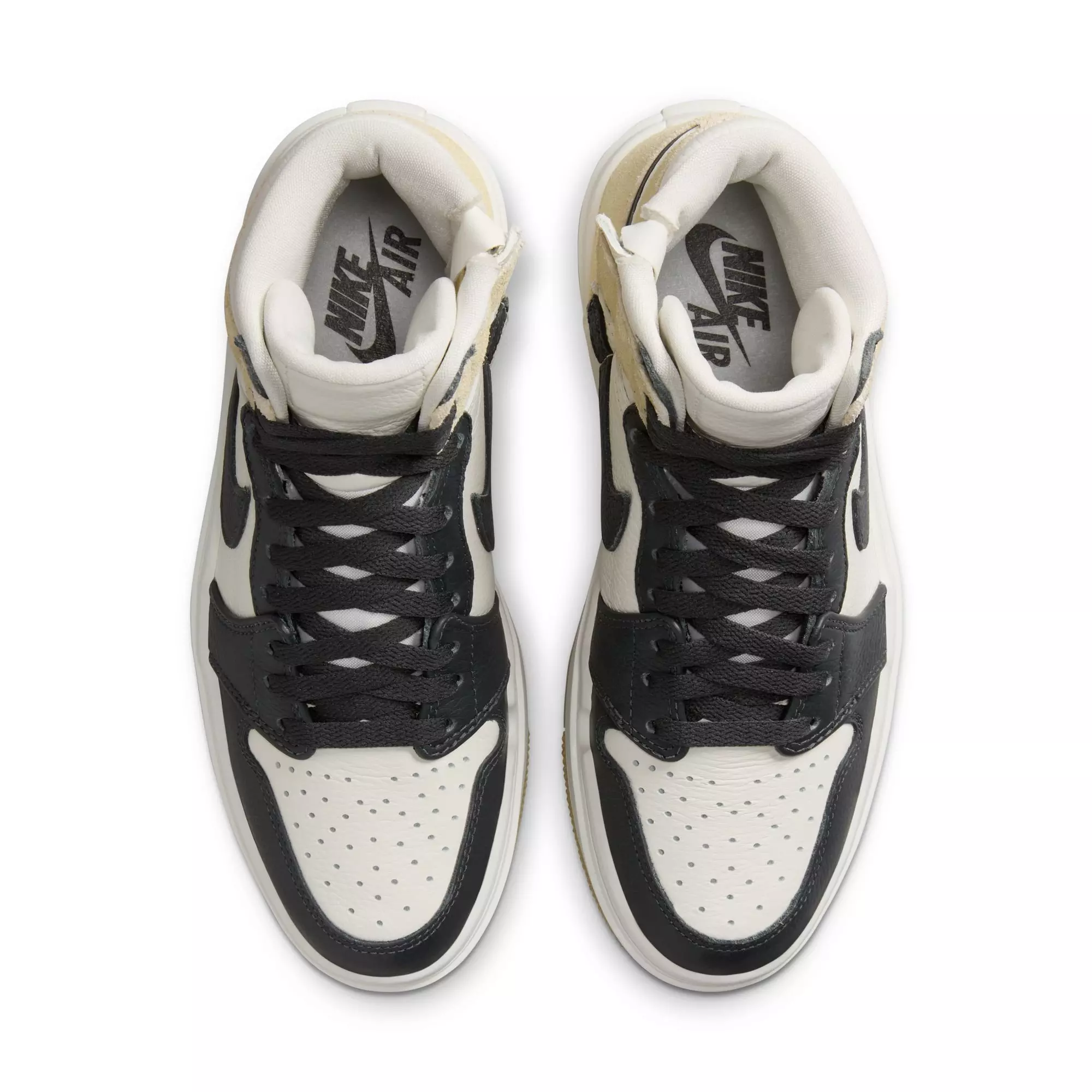 Jordan 1 Elevate High "White/Black/Tan" Women's Shoe - GREY/GOLD