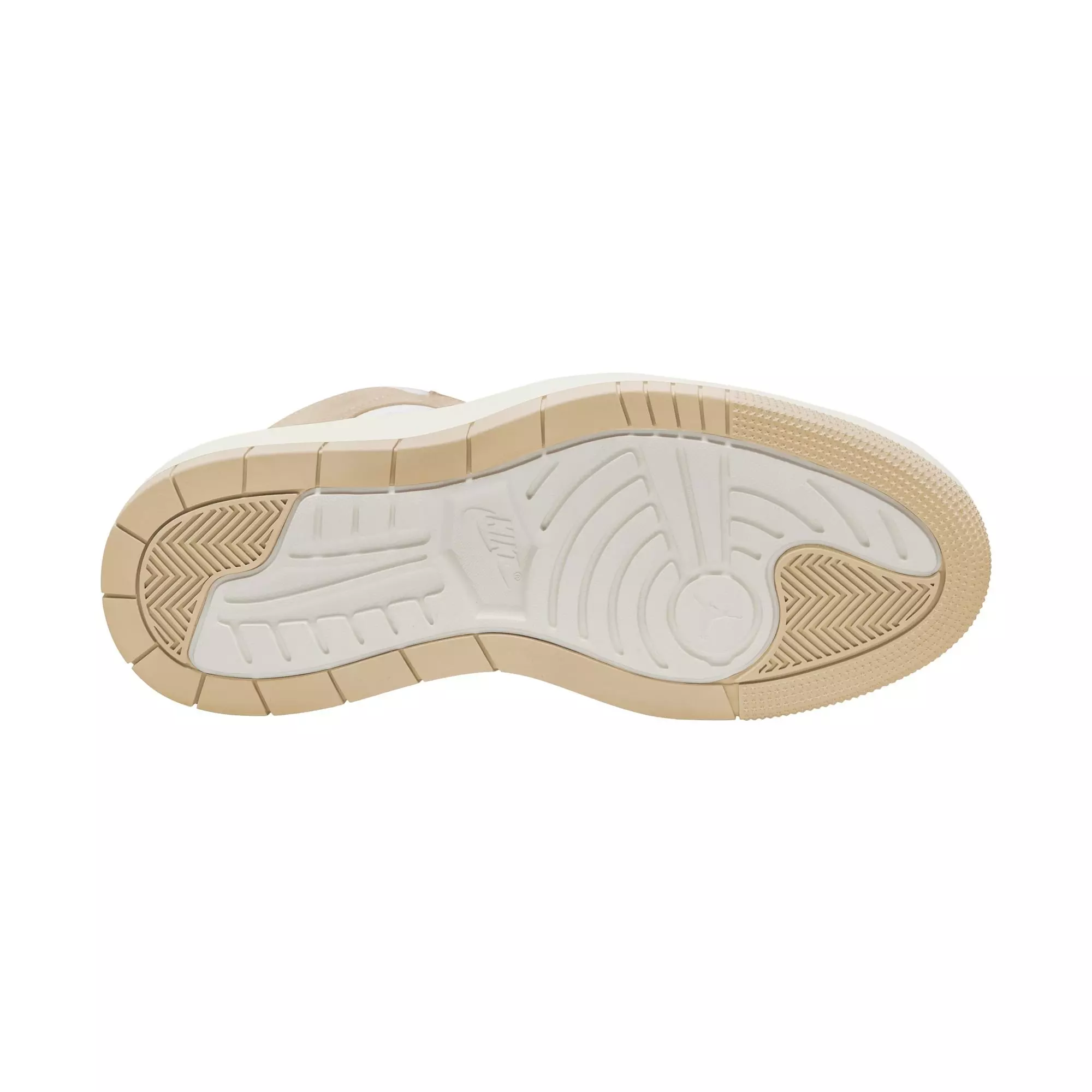 Jordan 1 Elevate High "White/Black/Tan" Women's Shoe - GREY/GOLD