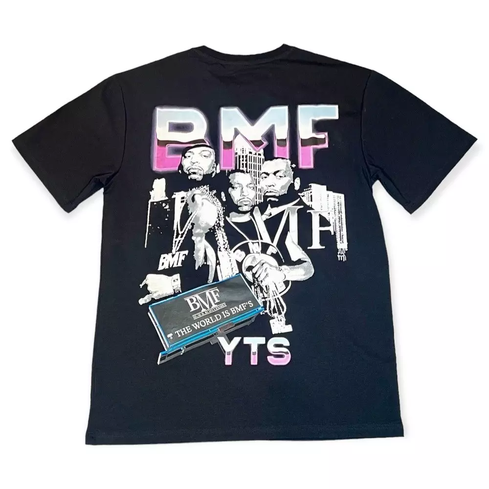 YTS Men's The World Is BMF Tee - BLACK
