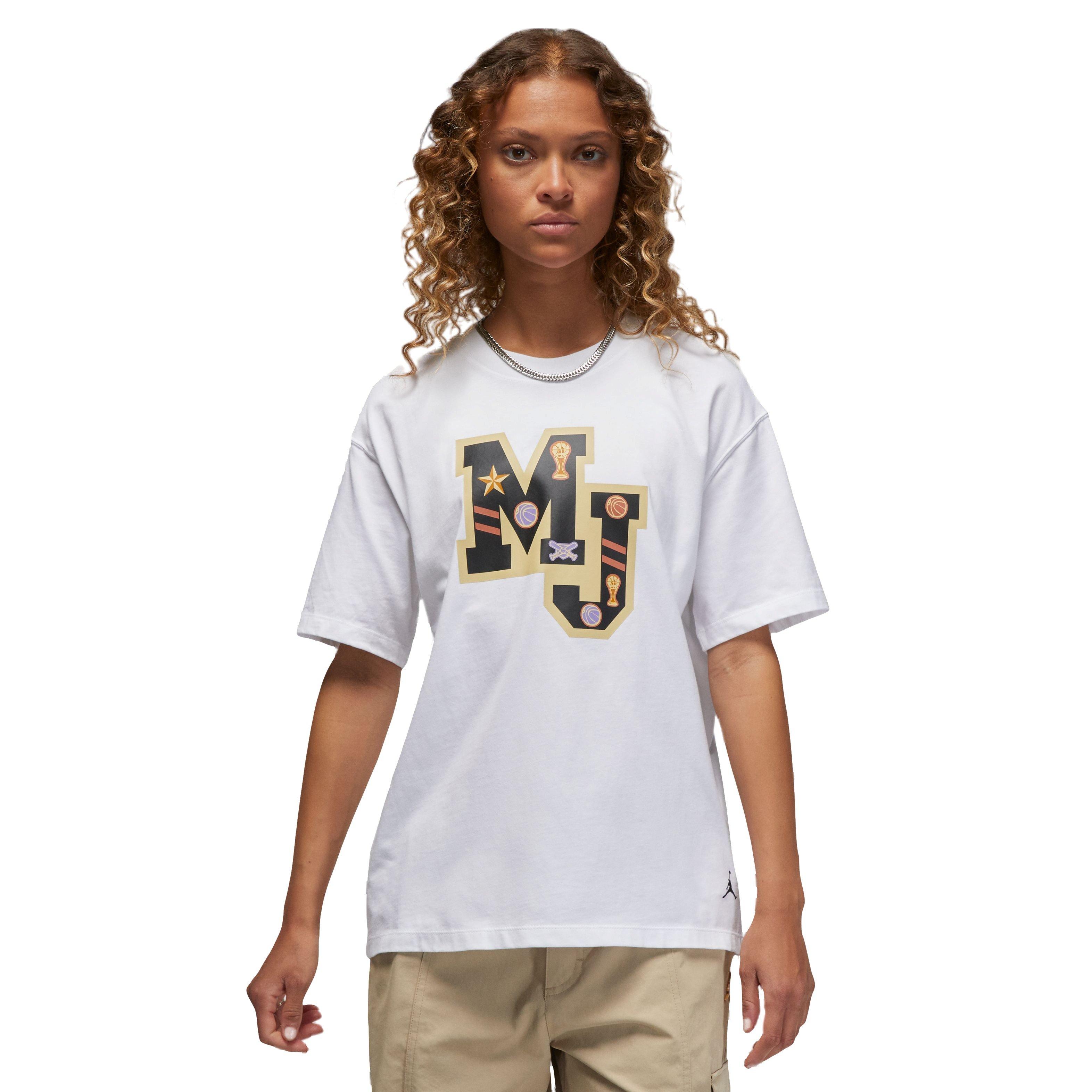 Jordan Women's Girlfriend Graphics Tee - White - WHITE Thumbnail View 1