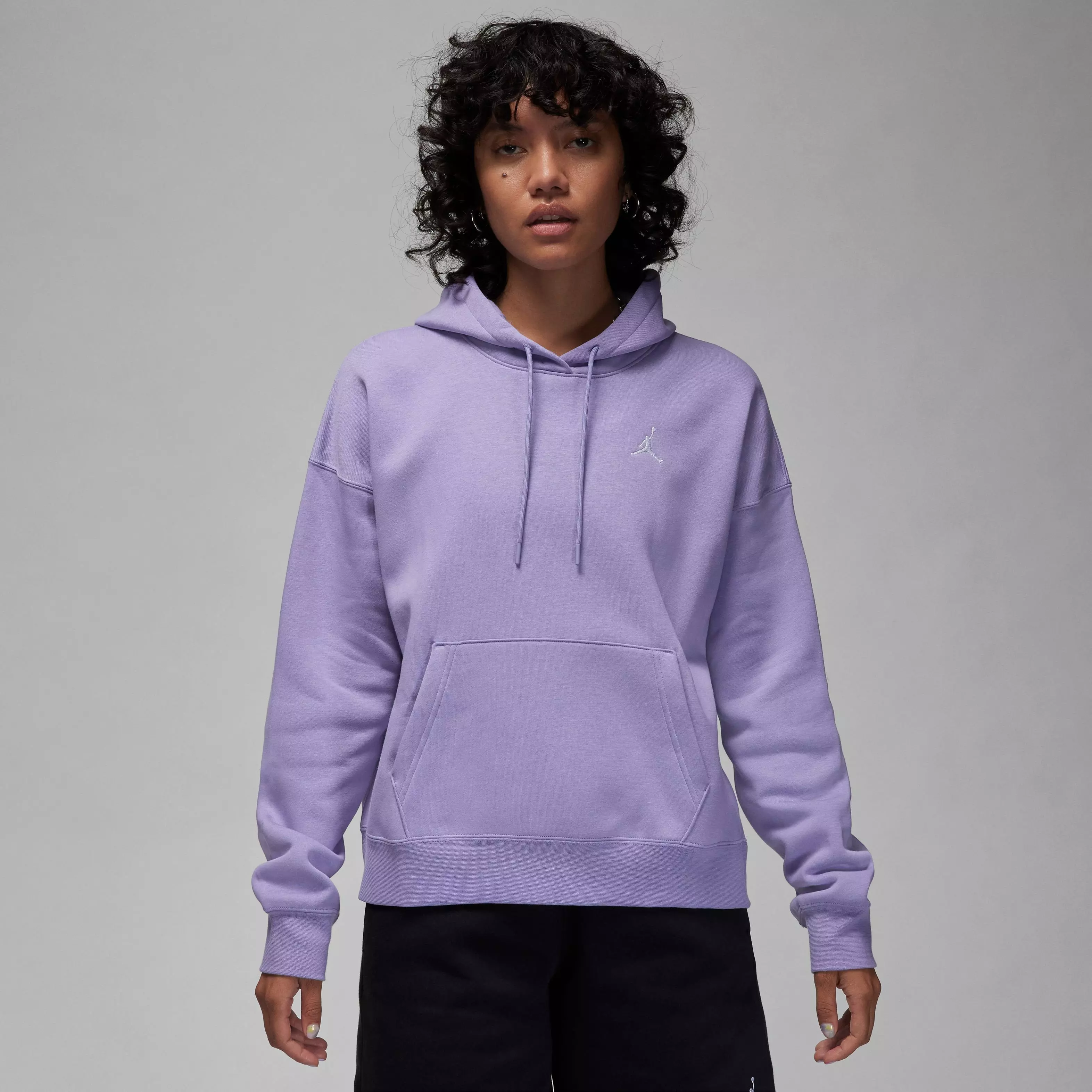 Jordan Women's Brooklyn Fleece Hoodie - Sky Light Purple - PURPLE