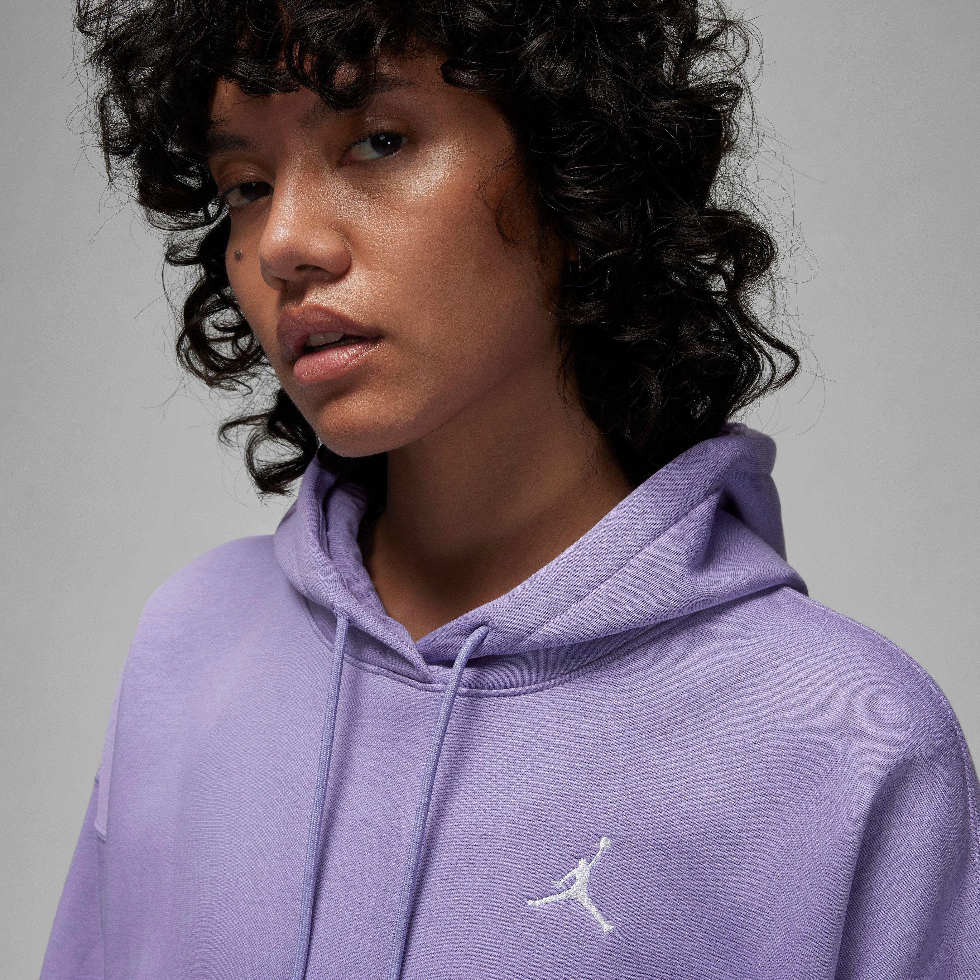 Jordan Women's Brooklyn Fleece Hoodie - Sky Light Purple - PURPLE Thumbnail View 7