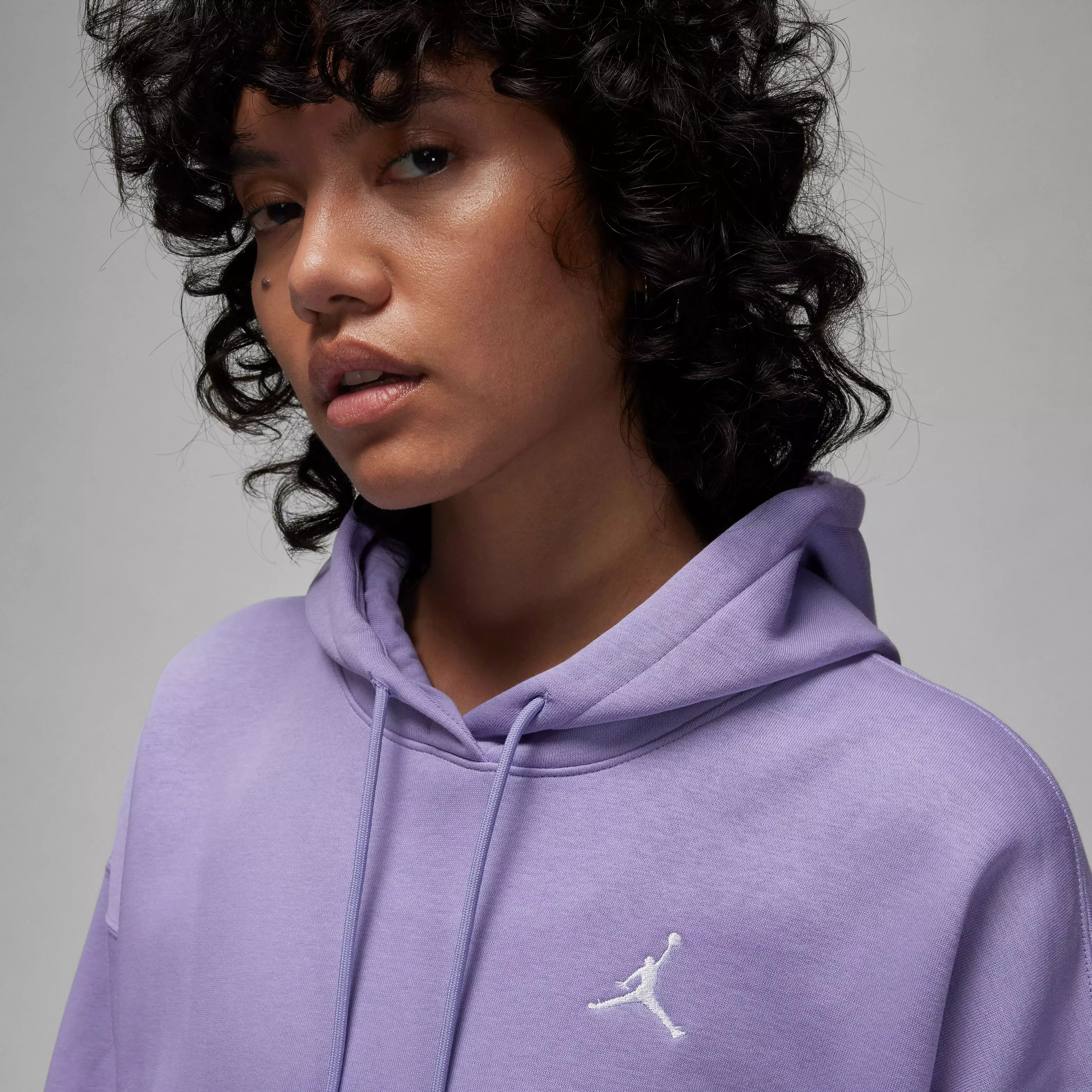 Jordan Women's Brooklyn Fleece Hoodie - Sky Light Purple - PURPLE