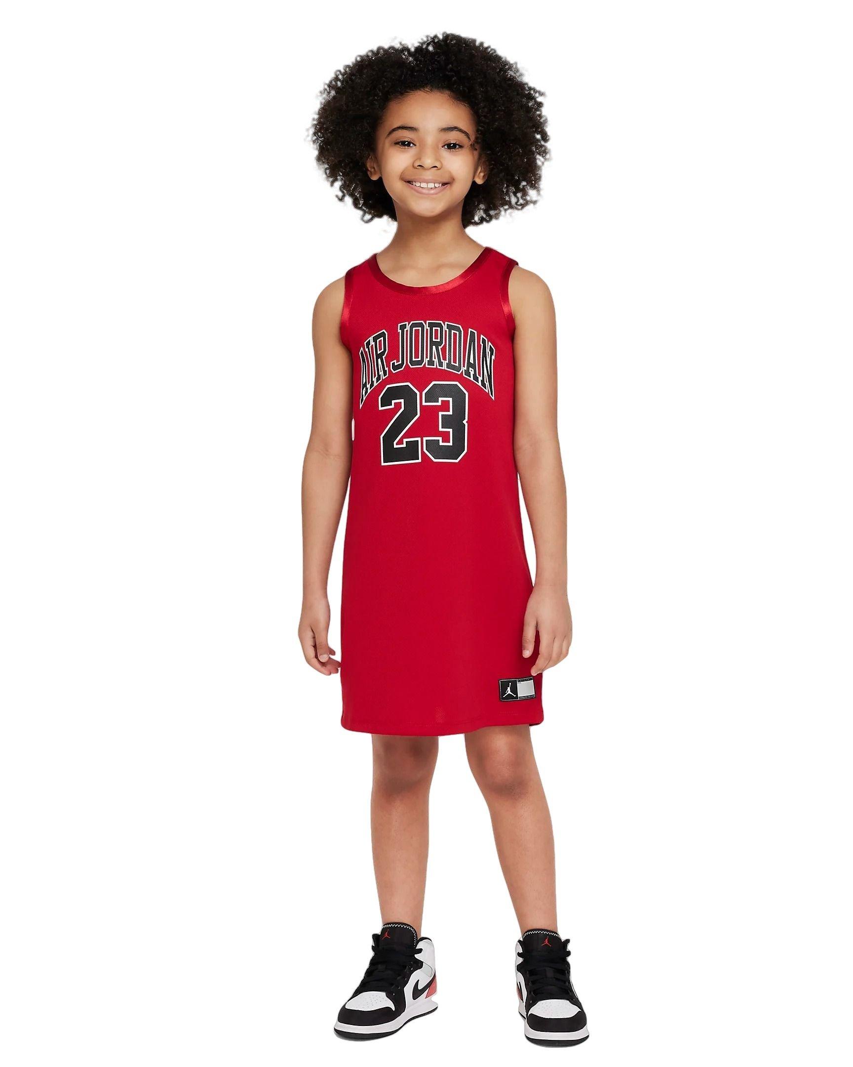 NWT Nike Air Jordan Jersey Dress Bred Girls/Teens Sz L FREE SHIPPING!!