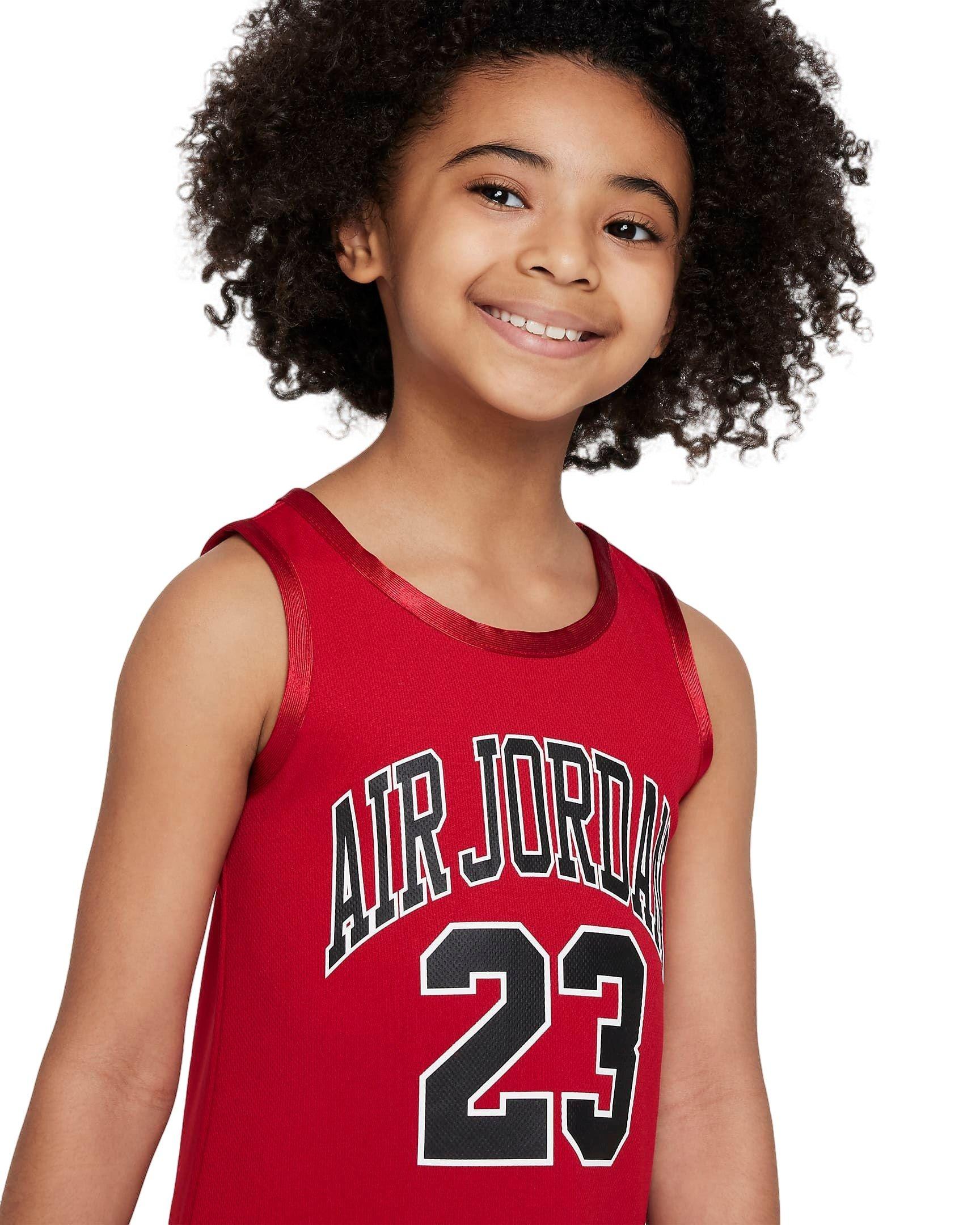 Jordan Little Girls' Jersey Dress - Red