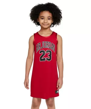 Jordan Little Girls' Jersey Dress, 6X, Gym Red