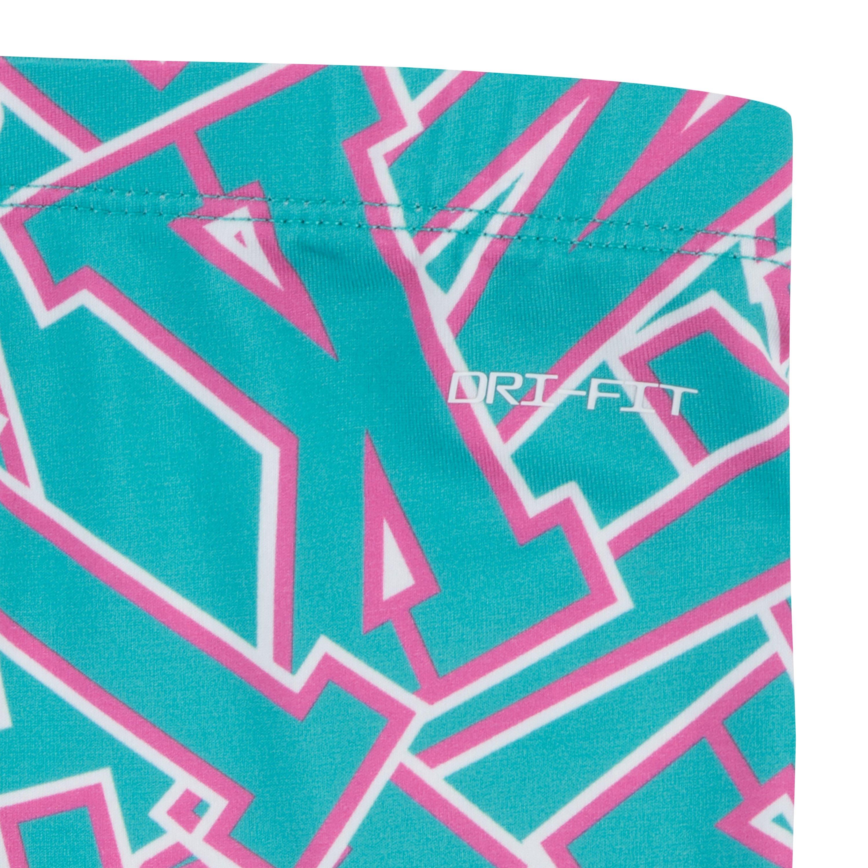 Nike Little Girls' Join The Club Leggings Set - PINK/GREEN Thumbnail View 5