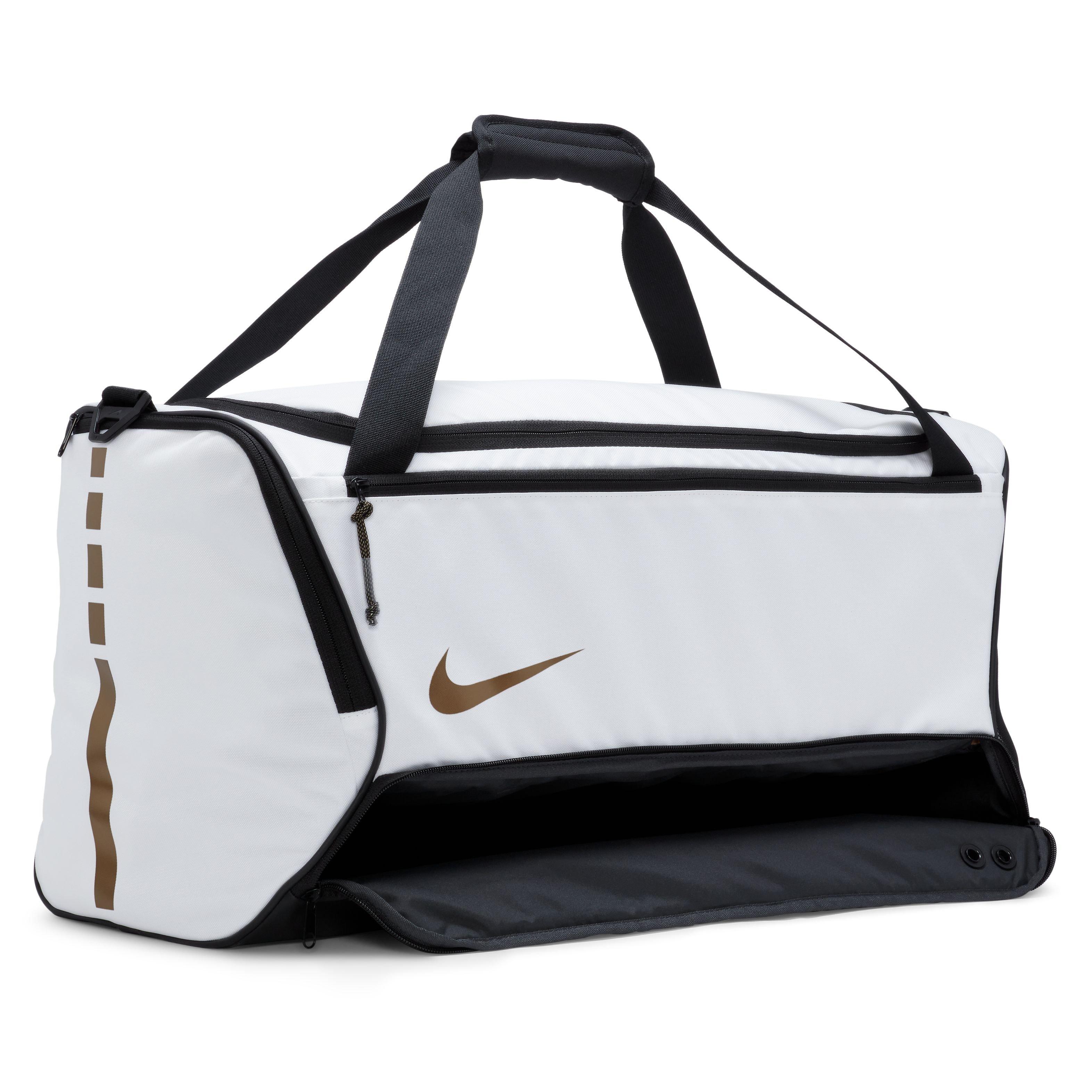 Nike Hoops Elite Duffel Bag-White - WHITE Thumbnail View 5