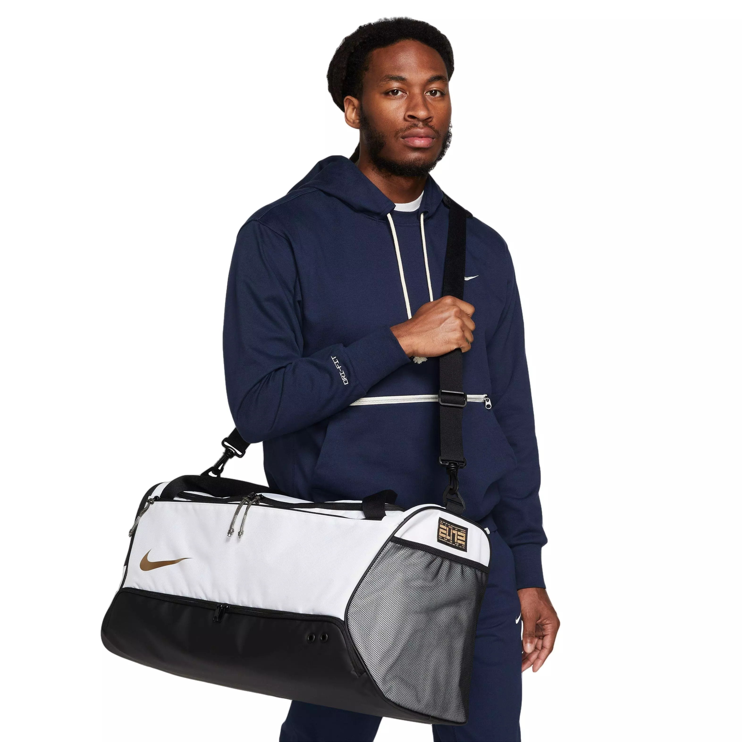 Nike Hoops Elite Duffel Bag-White - WHITE