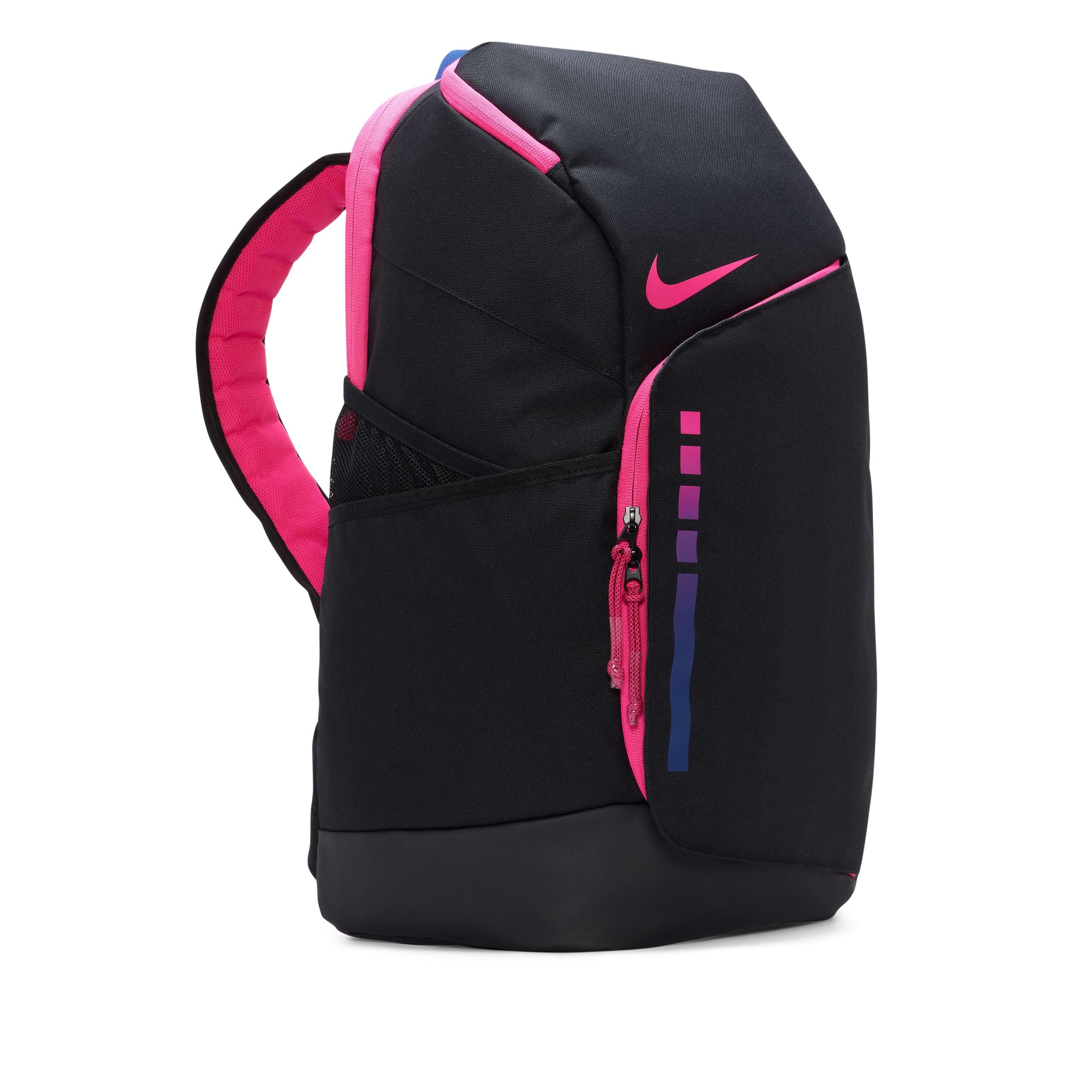 Pink and 2025 black nike backpack