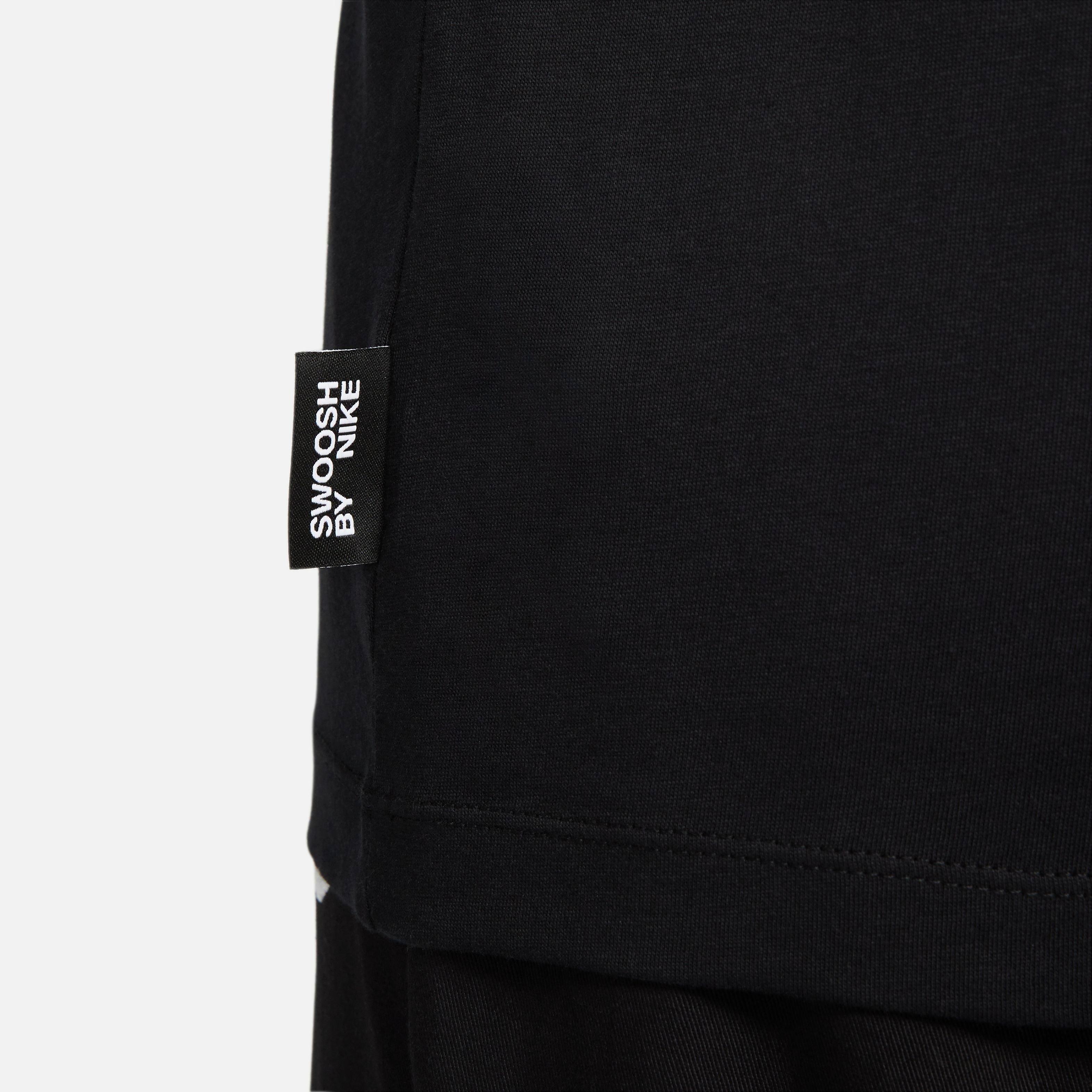 Nike Men's Sportswear Swoosh By Nike Tee - BLACK Thumbnail View 5