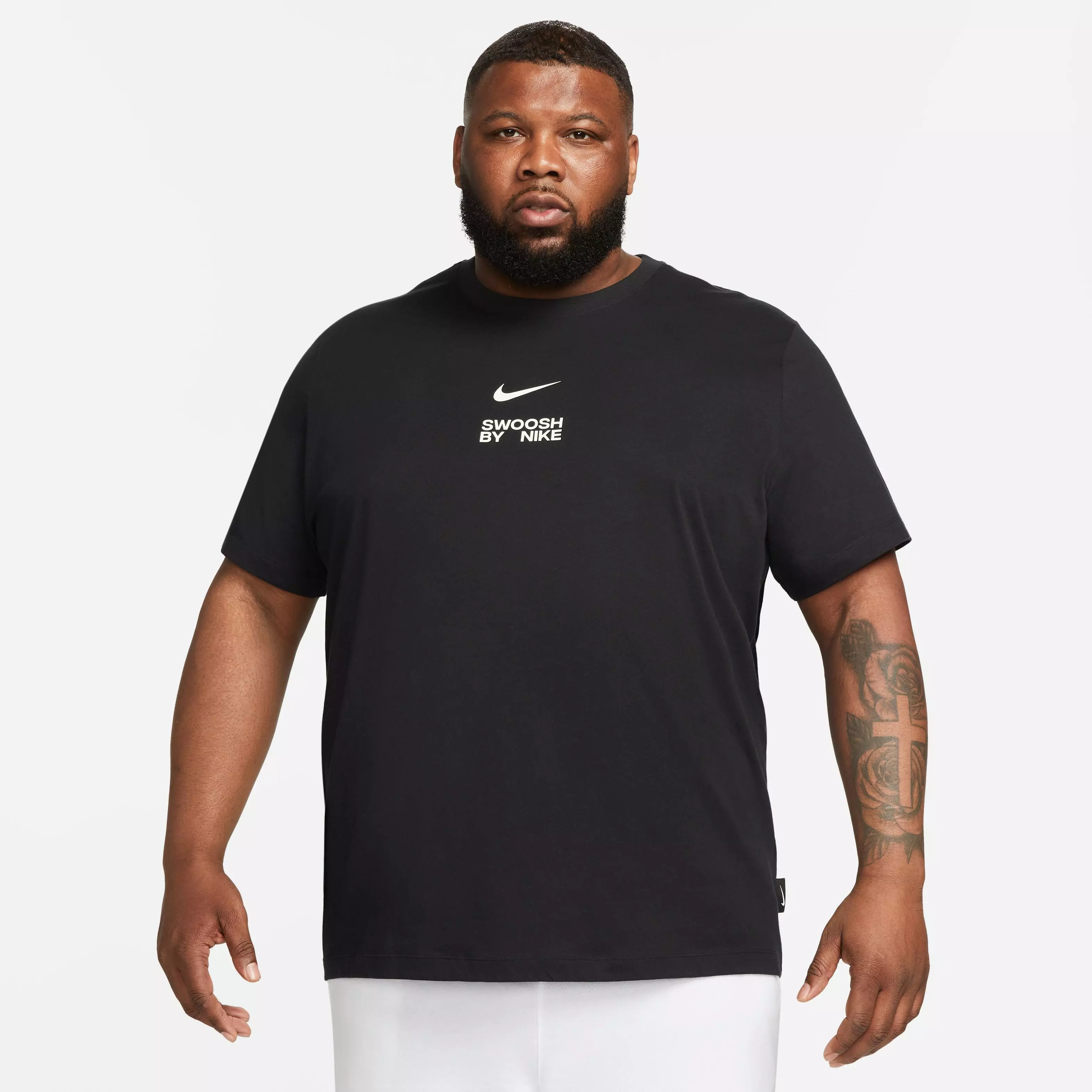 Nike Men's Sportswear Swoosh By Nike Tee - BLACK
