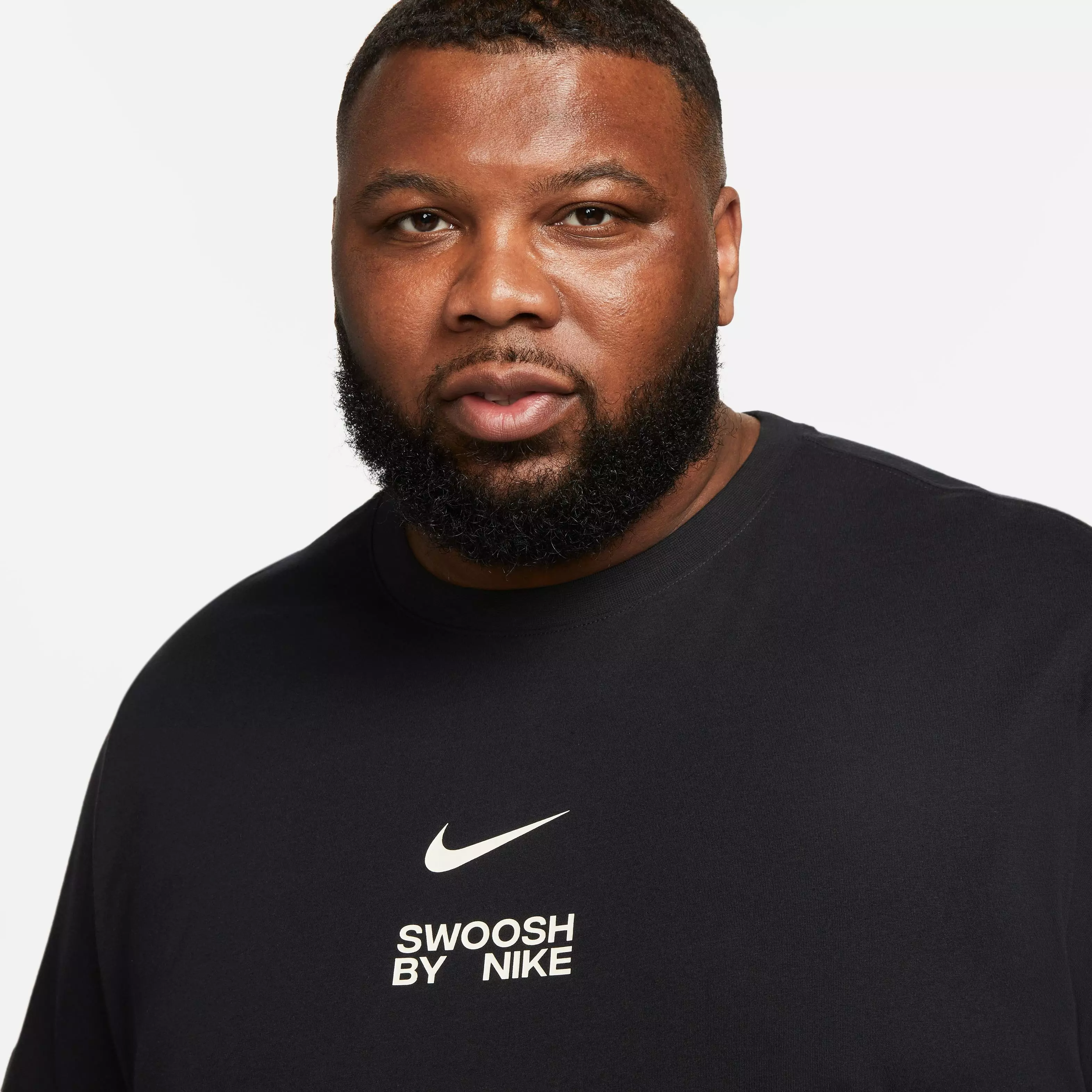 Nike Men's Sportswear Swoosh By Nike Tee - BLACK