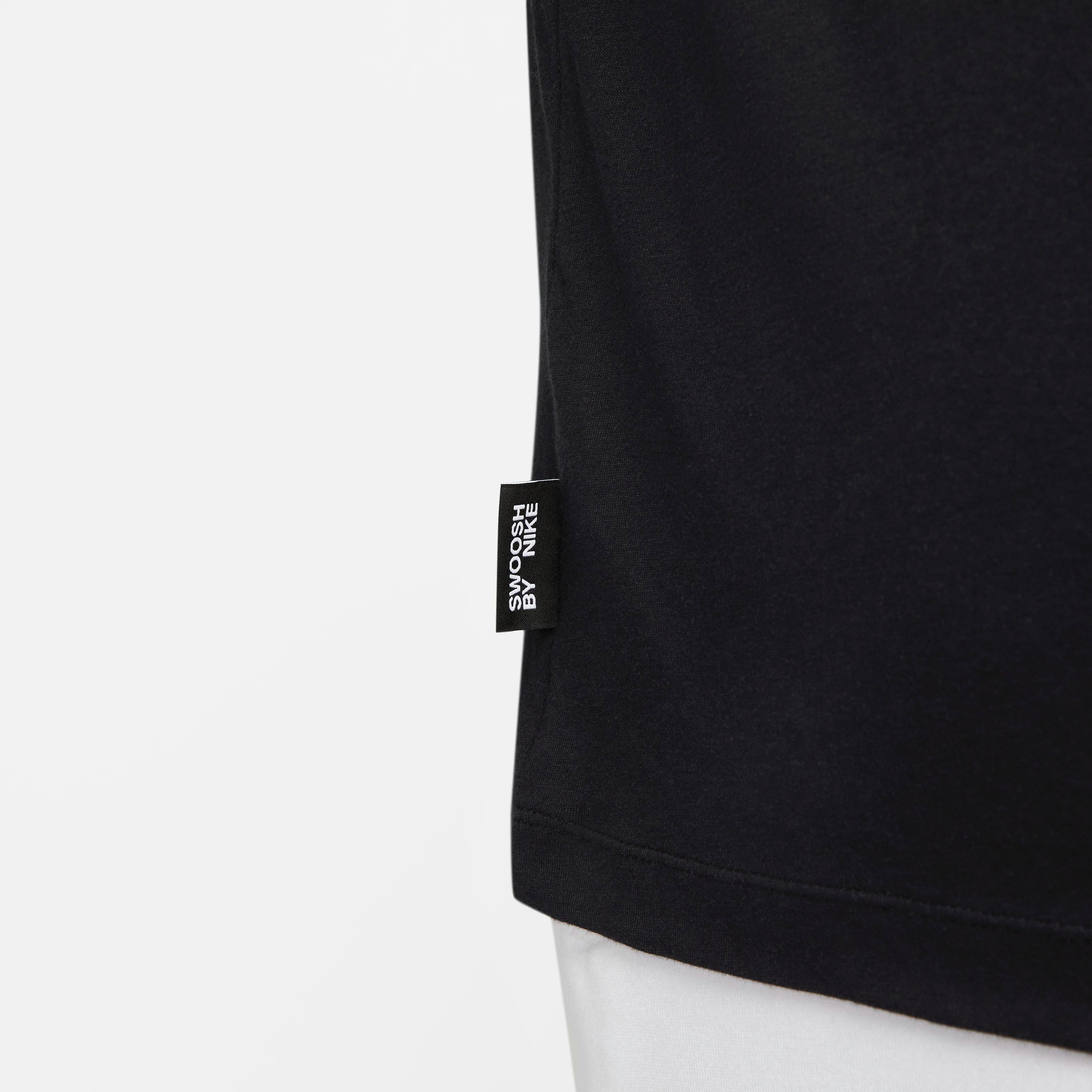Nike Men's Sportswear Swoosh By Nike Tee - BLACK Thumbnail View 11