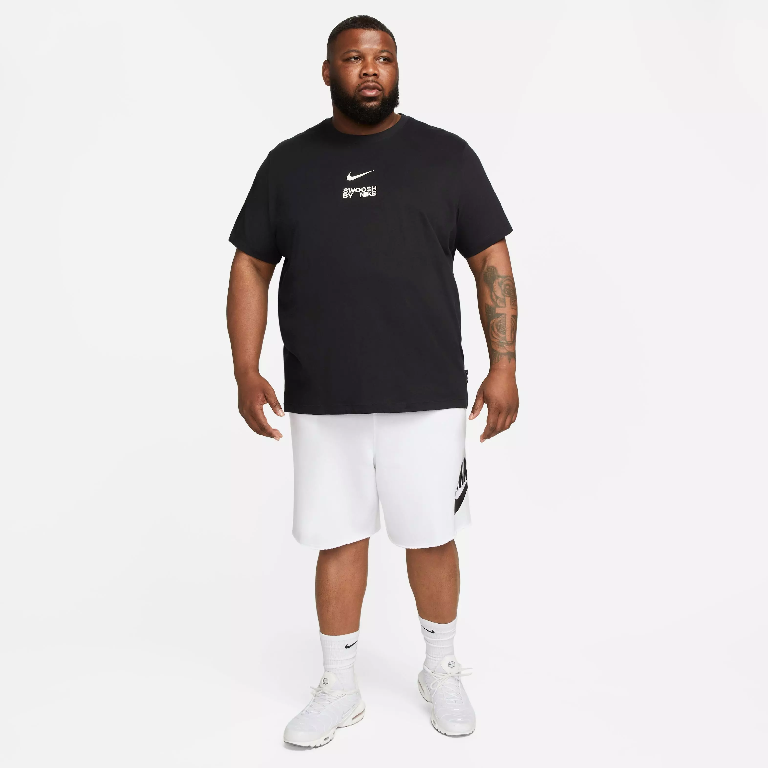 Nike Men's Sportswear Swoosh By Nike Tee - BLACK
