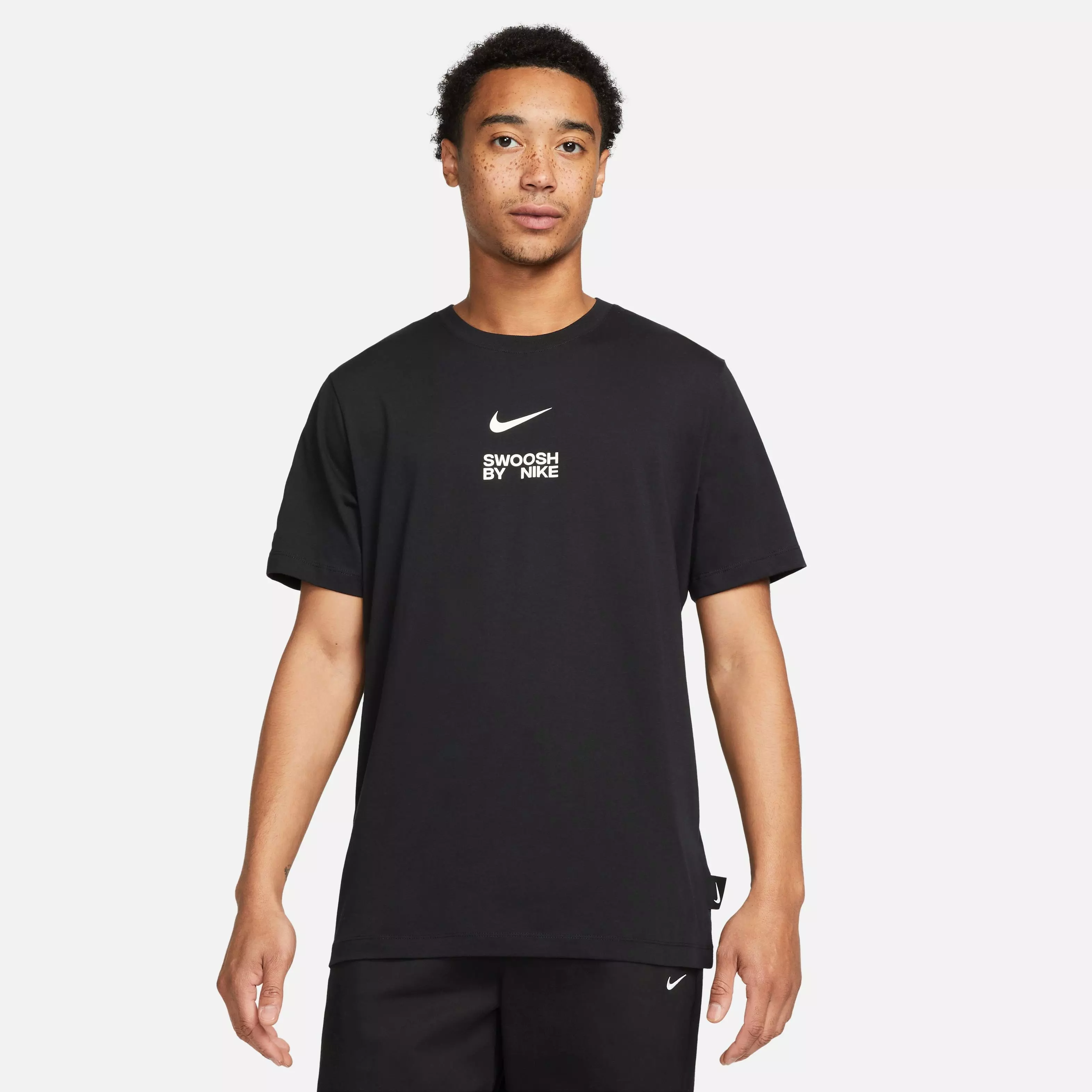 Nike Men's Sportswear Swoosh By Nike Tee - BLACK