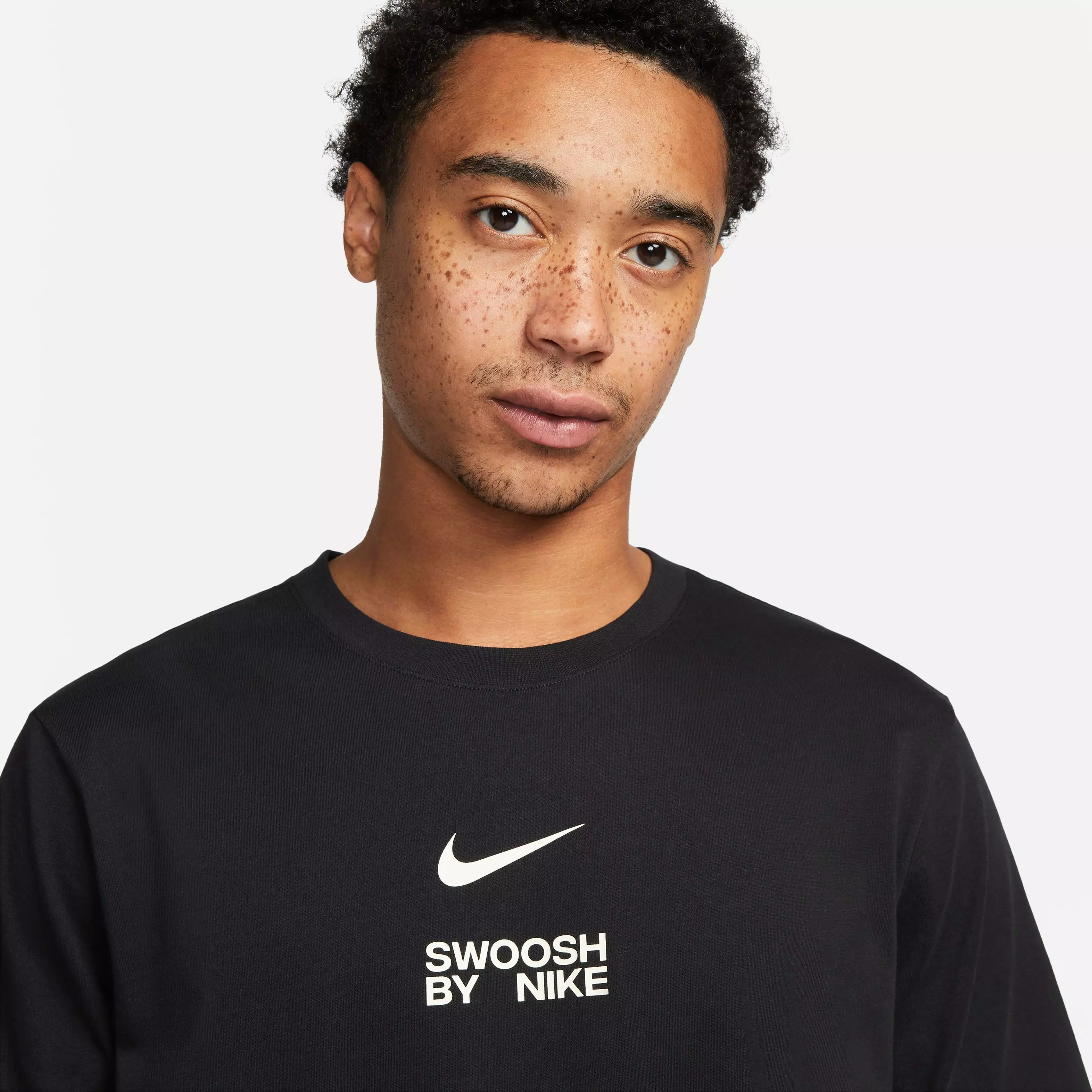 Nike Men's Sportswear Swoosh By Nike Tee - BLACK