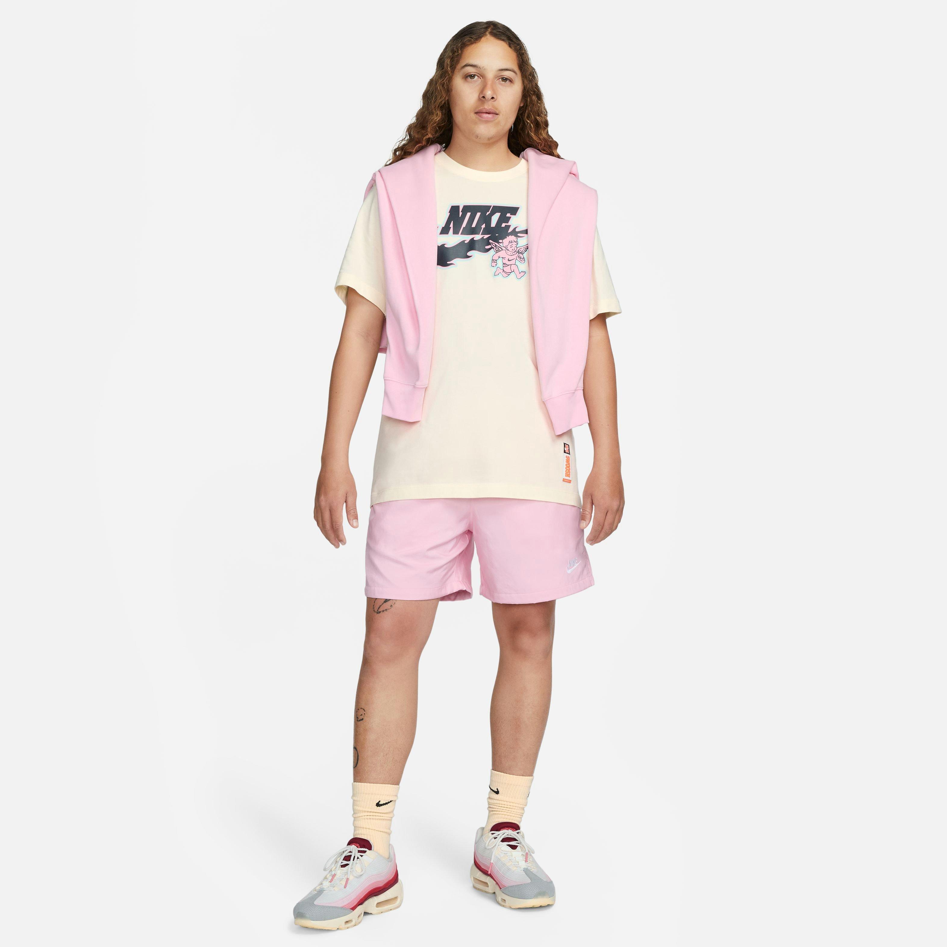 Nike Men's Suede Front Graphic Tee - OFF-WHITE Thumbnail View 7