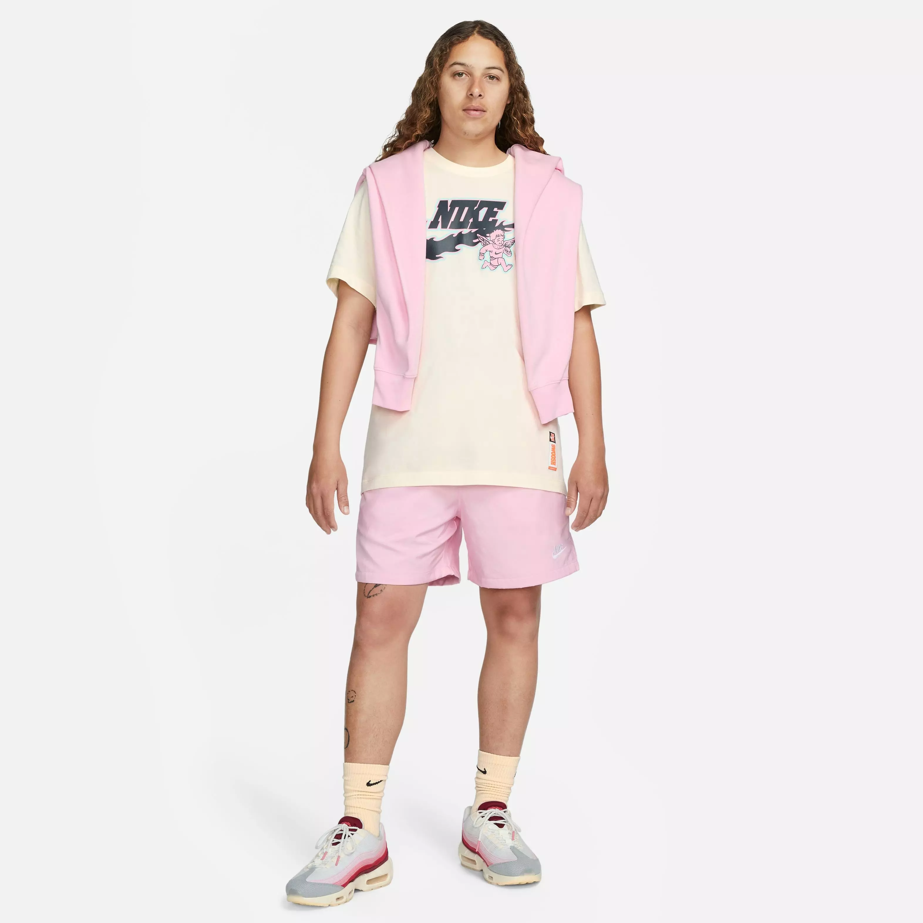 Nike Men's Suede Front Graphic Tee - OFF-WHITE