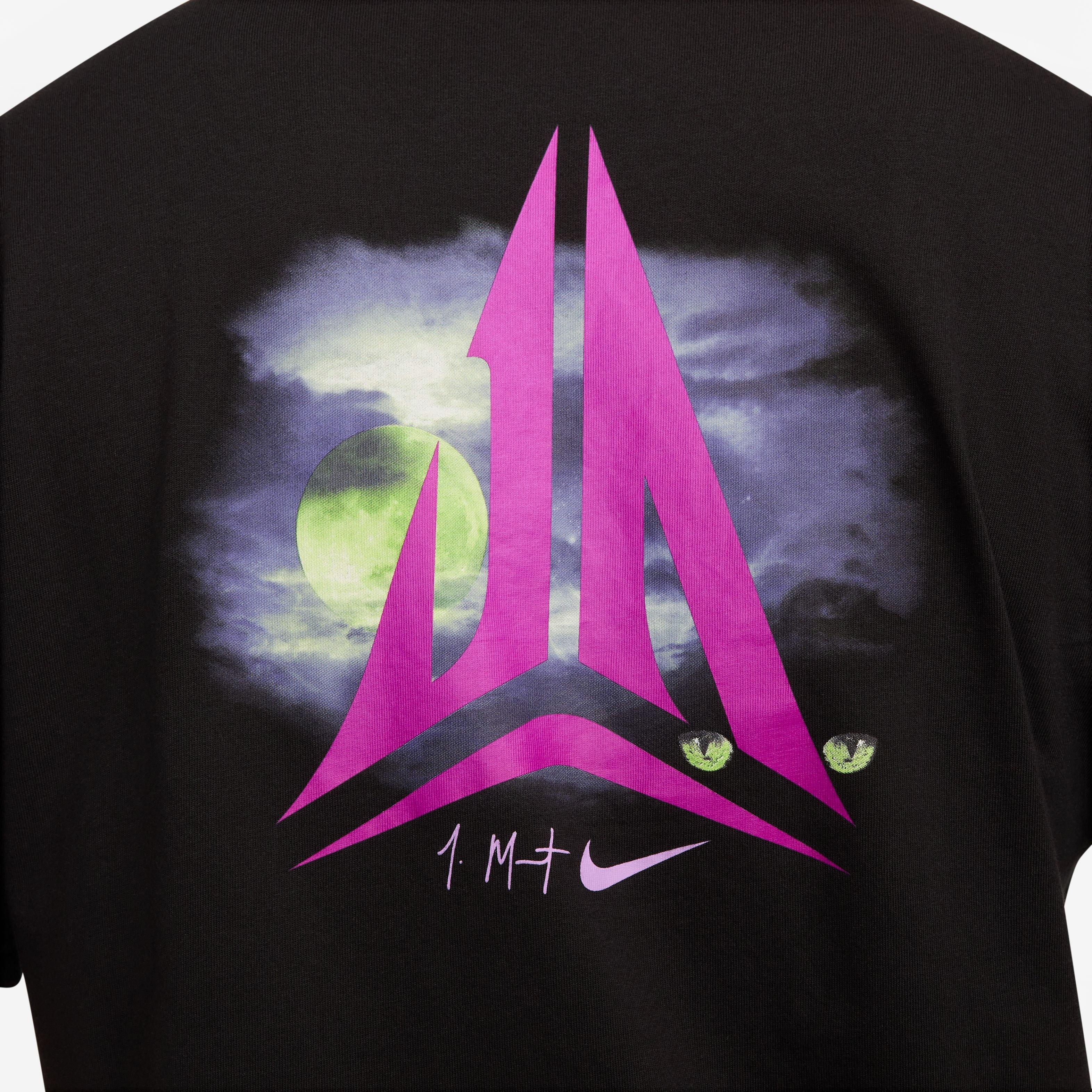 Nike Men's Max90 Ja Basketball Tee-Black - BLACK Thumbnail View 4