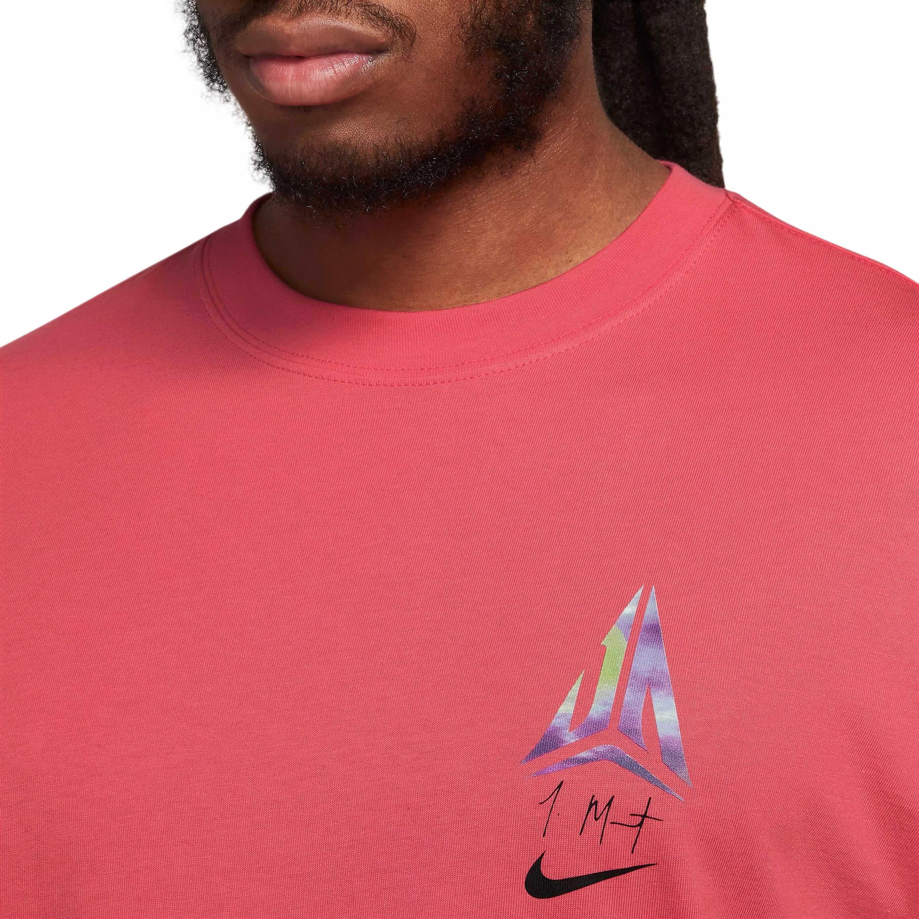 Nike Men's Max90 Ja Basketball Tee-Red - RED