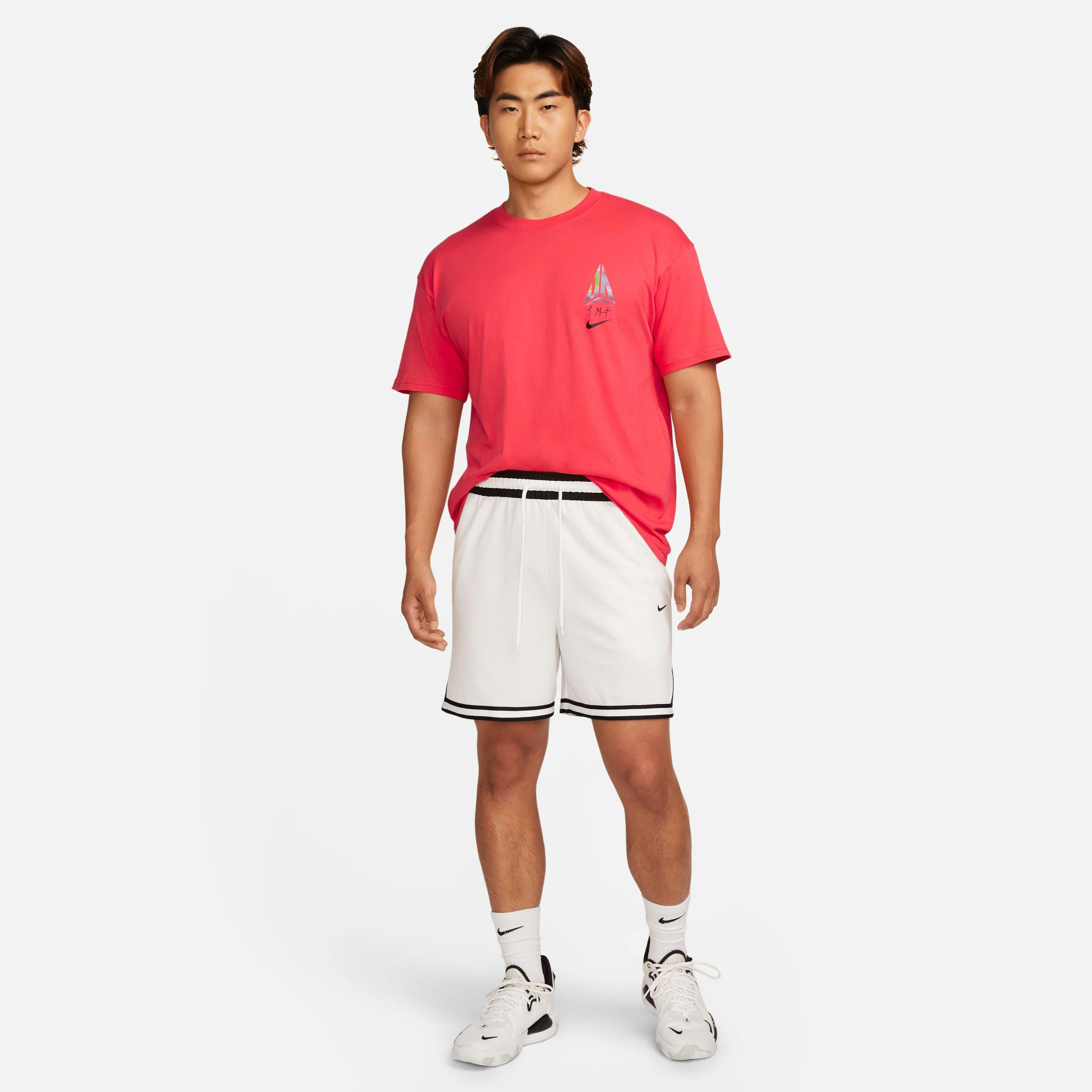 Nike Men's Max90 Ja Basketball Tee-Red - RED Thumbnail View 5