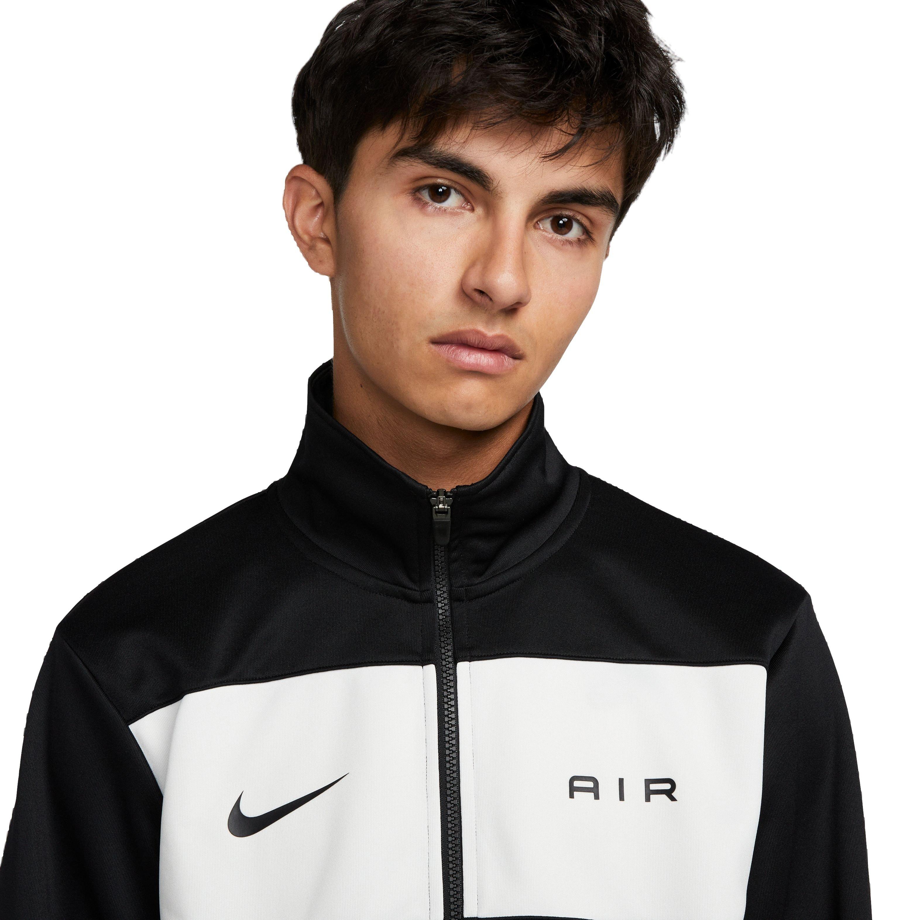 Nike Men's Air Track Jacket-Black/White - BLACK/WHITE Thumbnail View 3
