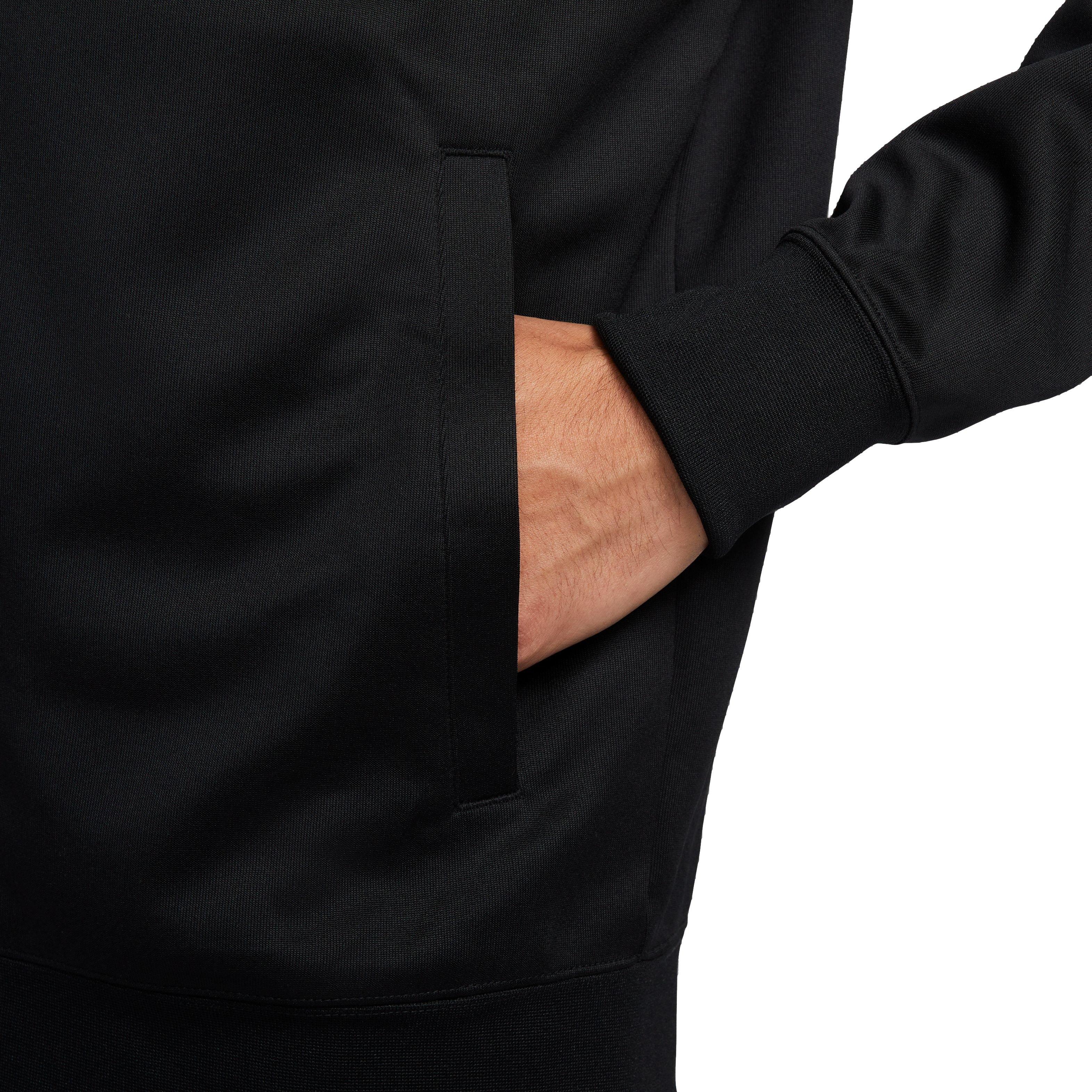 Nike Men's Air Track Jacket-Black/White - BLACK/WHITE Thumbnail View 4