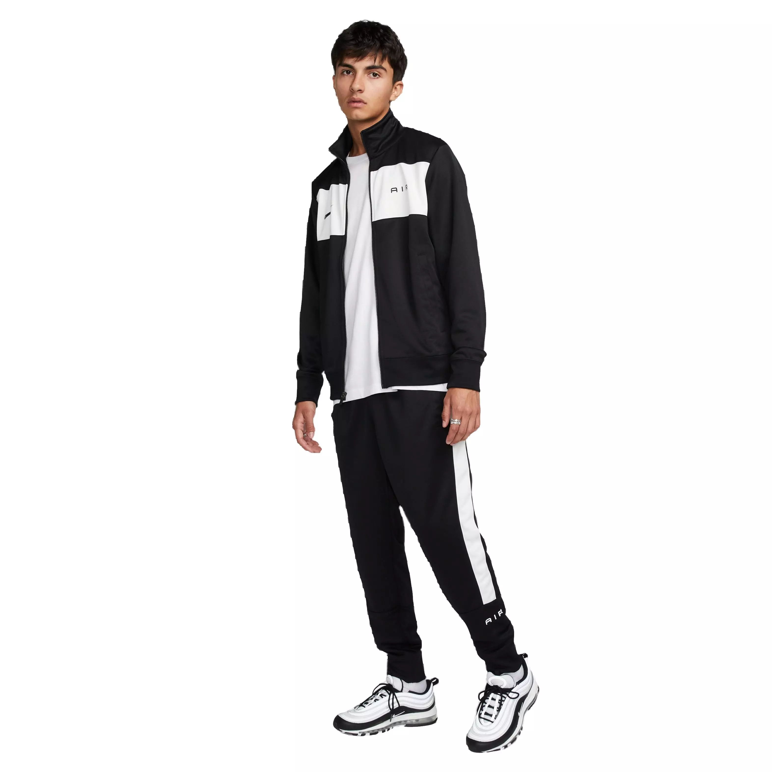 Nike Men's Air Track Jacket-Black/White - BLACK/WHITE