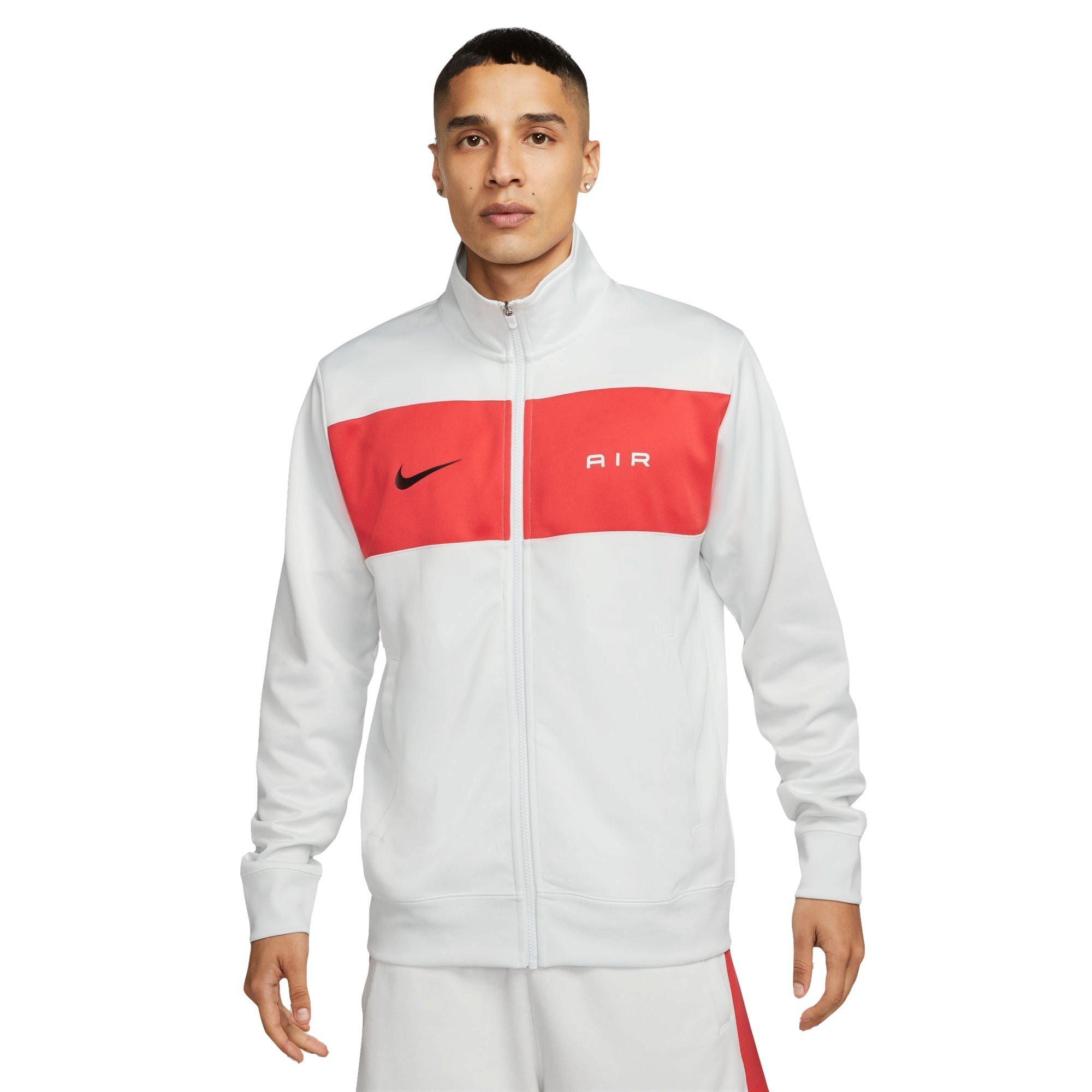 Red and cheap white nike tracksuit