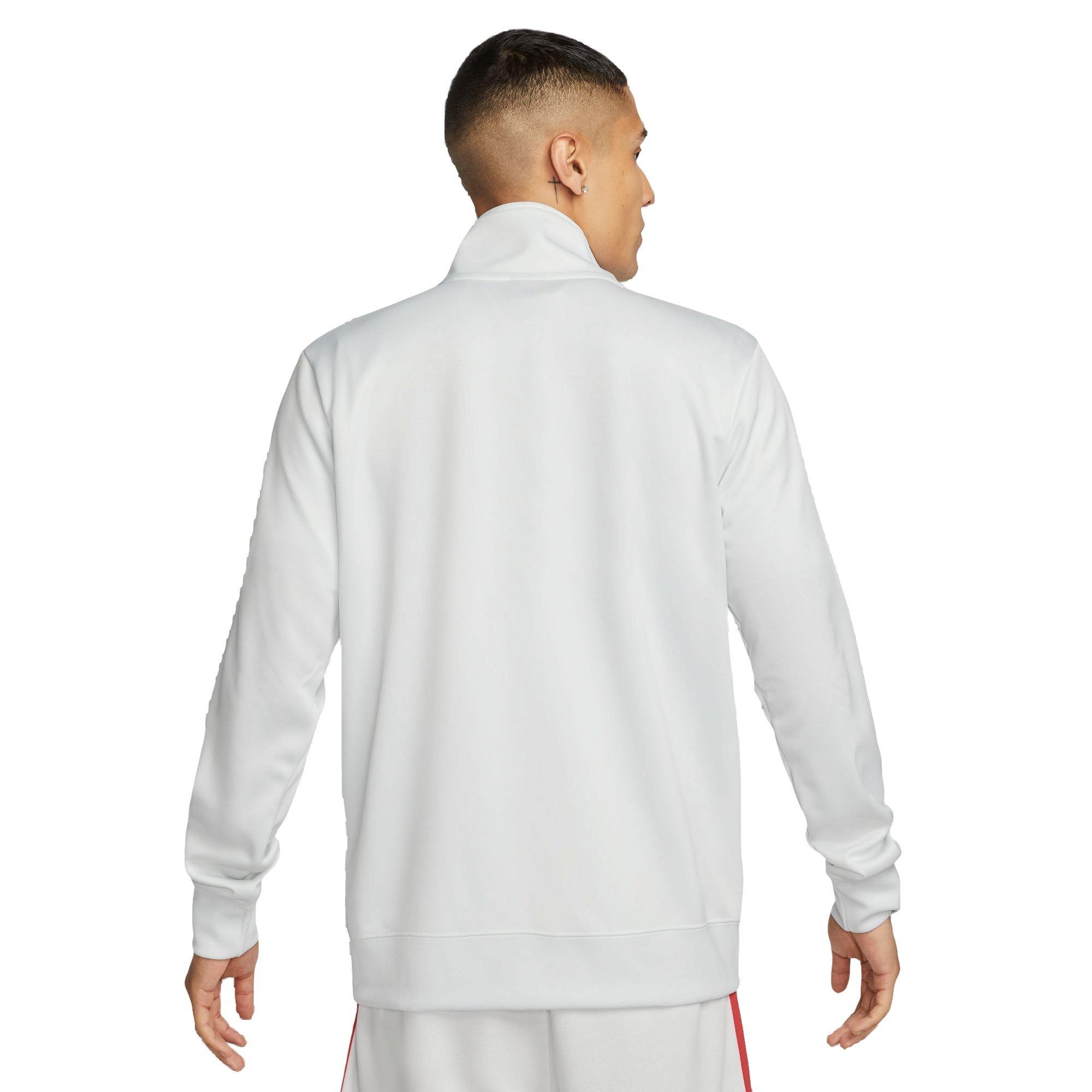 Nike Men's Air Track Top - White/Red - Hibbett