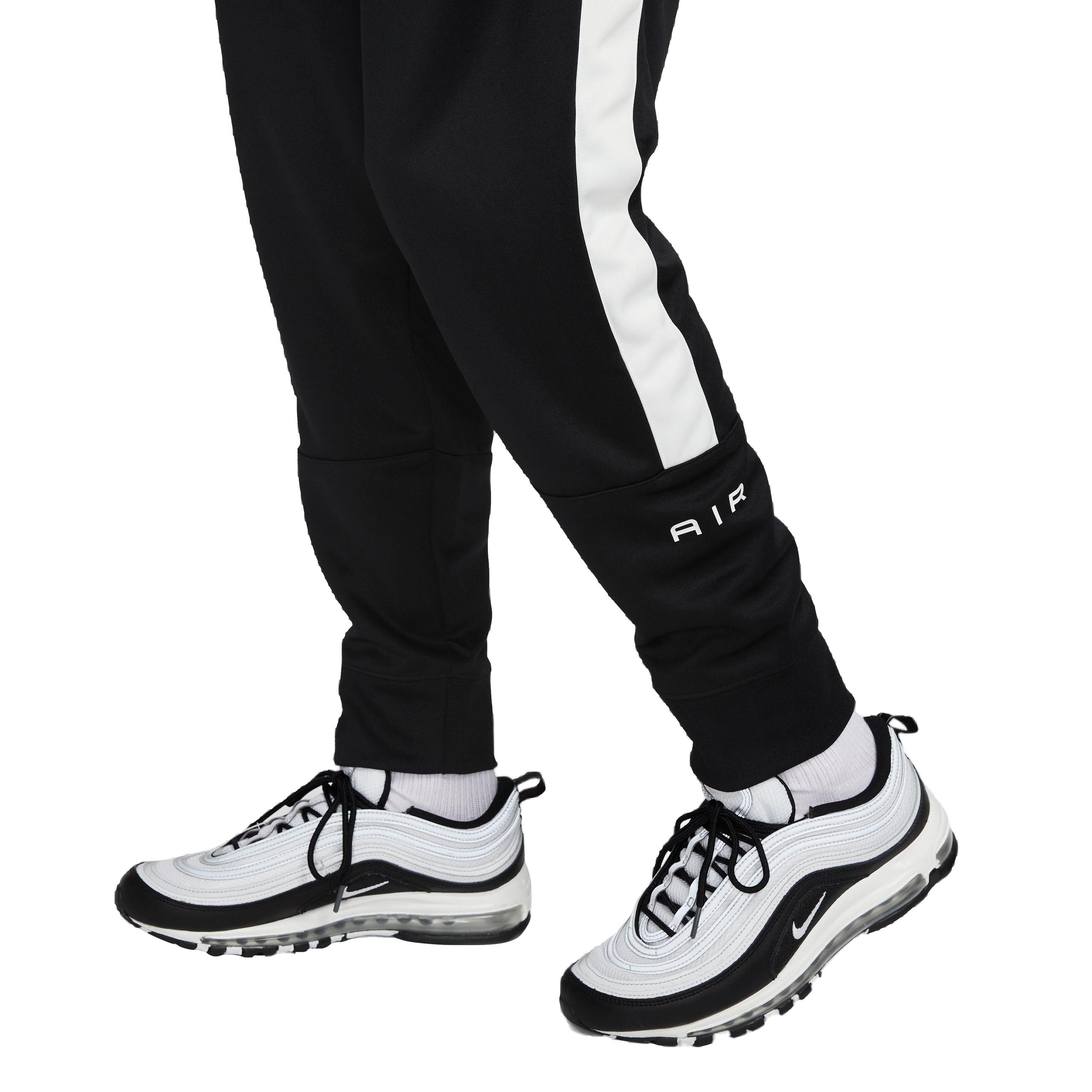 Nike Sportswear AIR PANT - Tracksuit bottoms - black/summit white