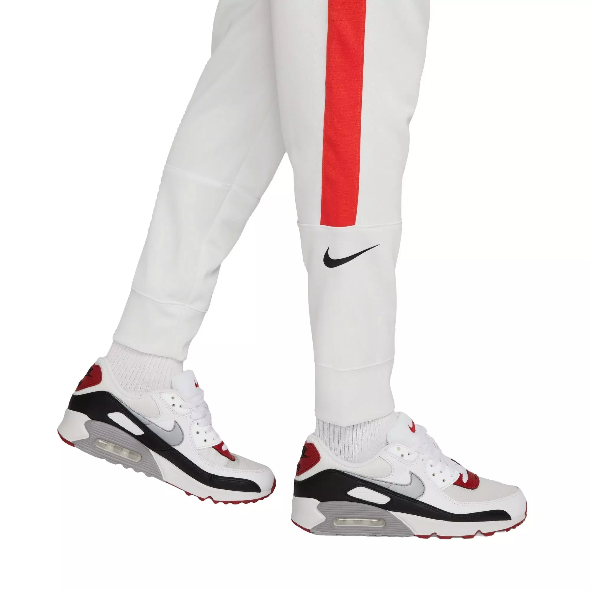 Nike Men's Air Track Pants - White/Red - WHITE/RED